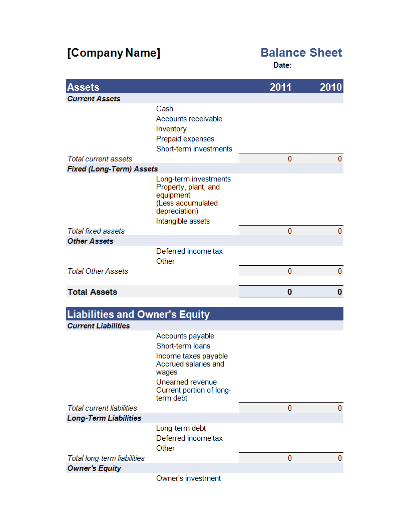 balance worksheet in excel voorbeeld afbeelding 