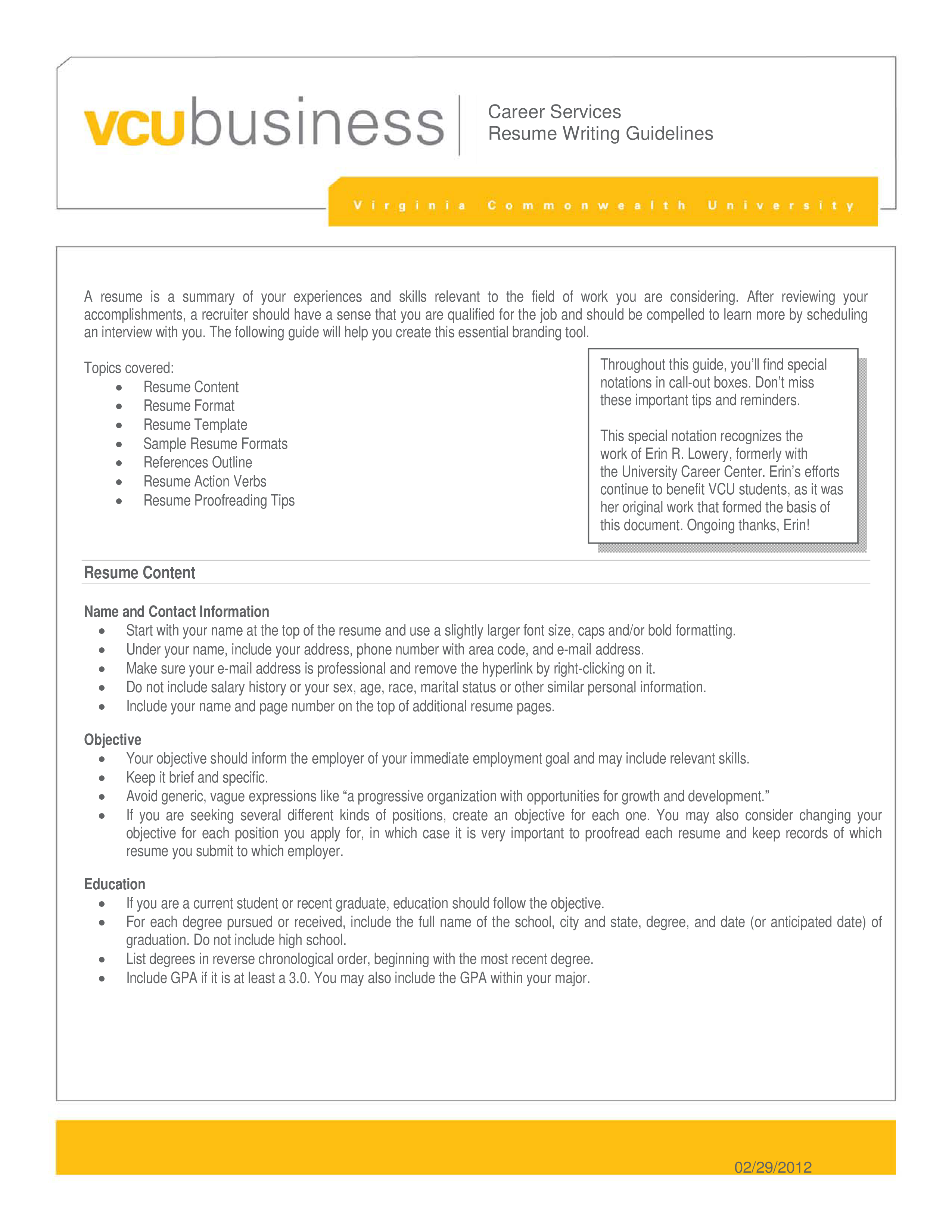 Business Management And Administration Resume 模板