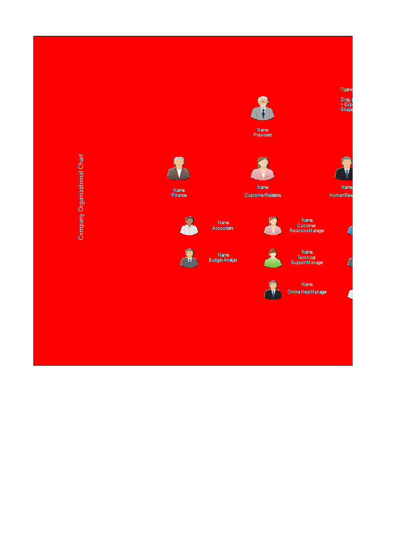 organizational chart maker excel Hauptschablonenbild