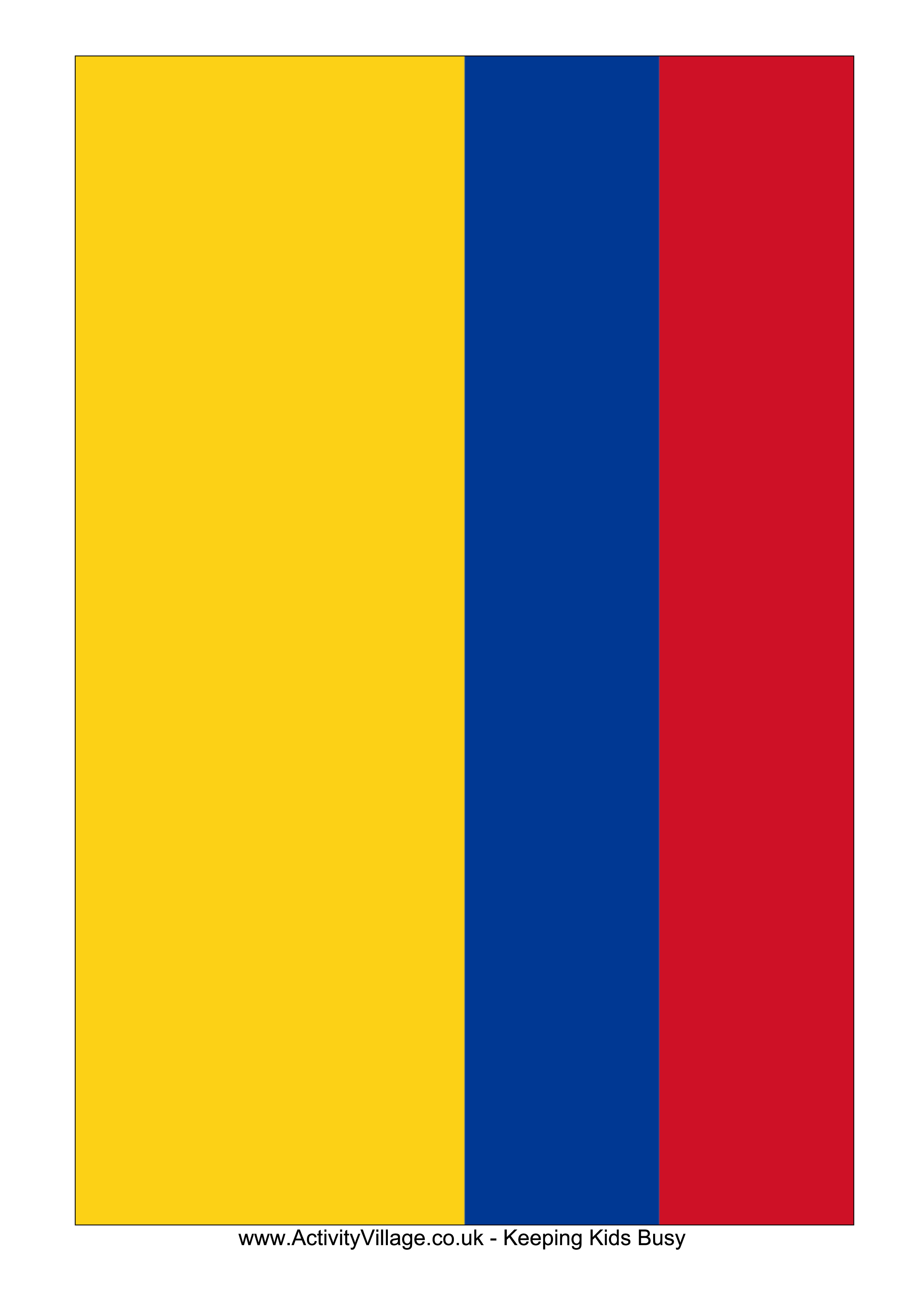 colombia flag Hauptschablonenbild