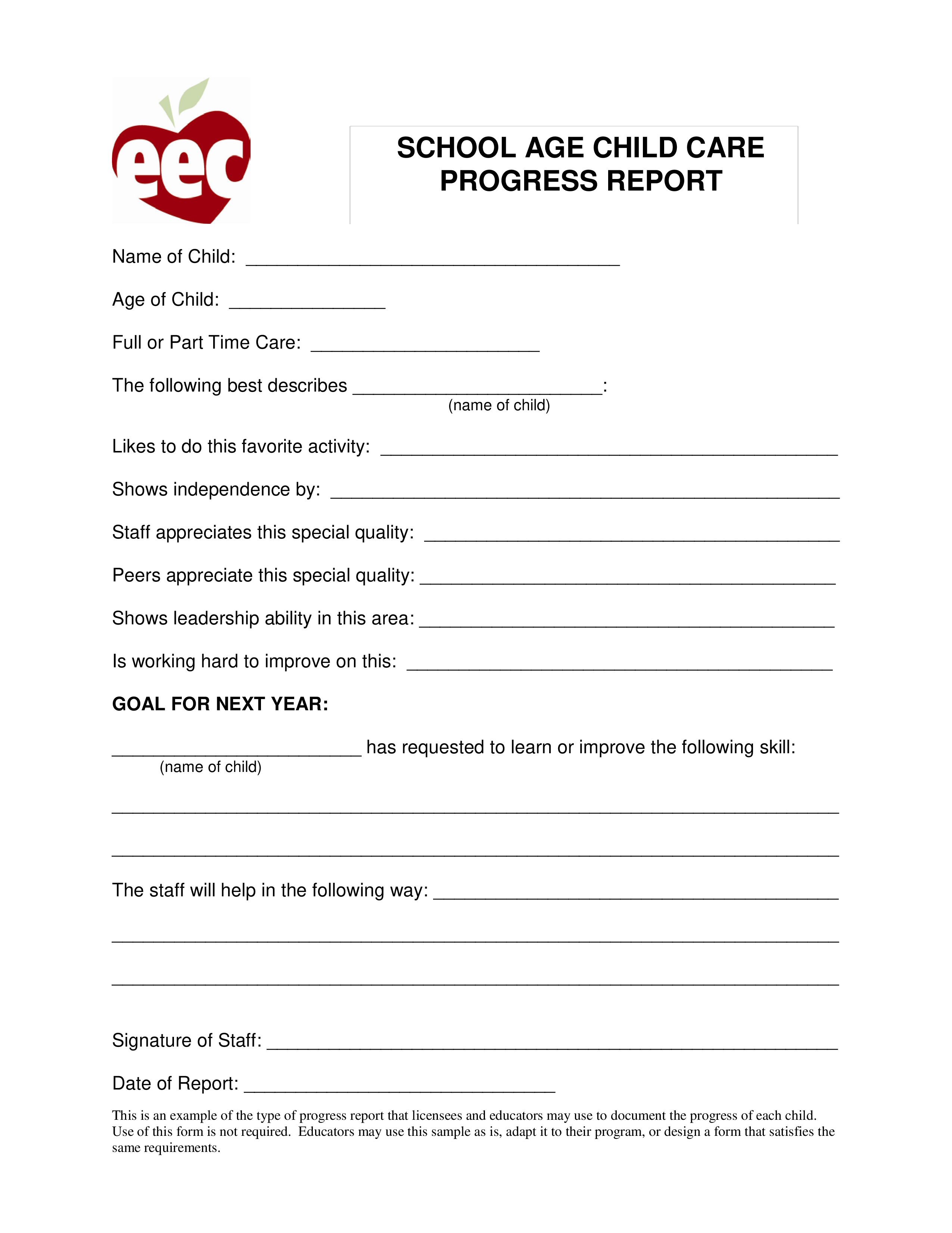School Progress Report Template Atlanticcityaquarium
