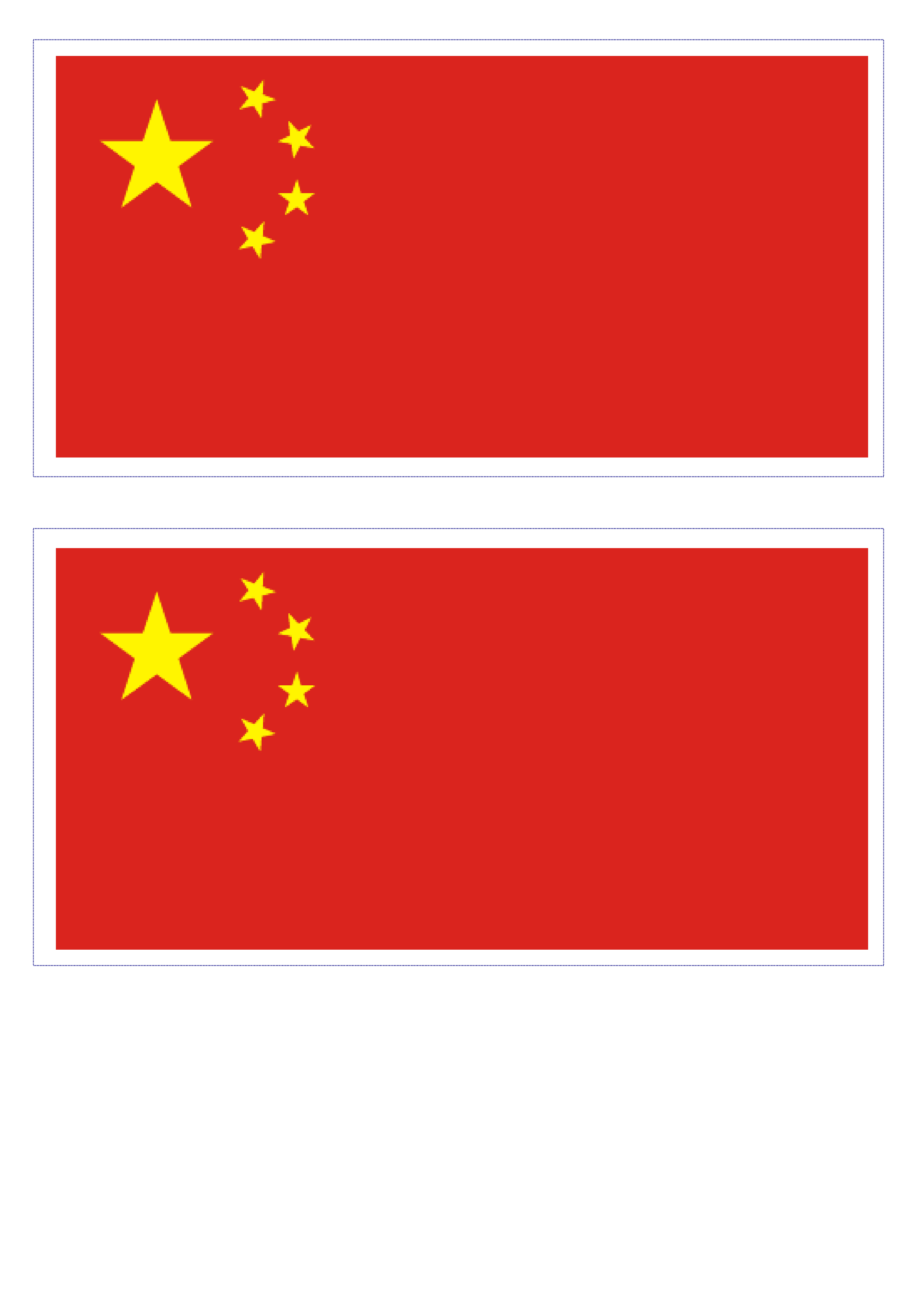 China Flag Templates at