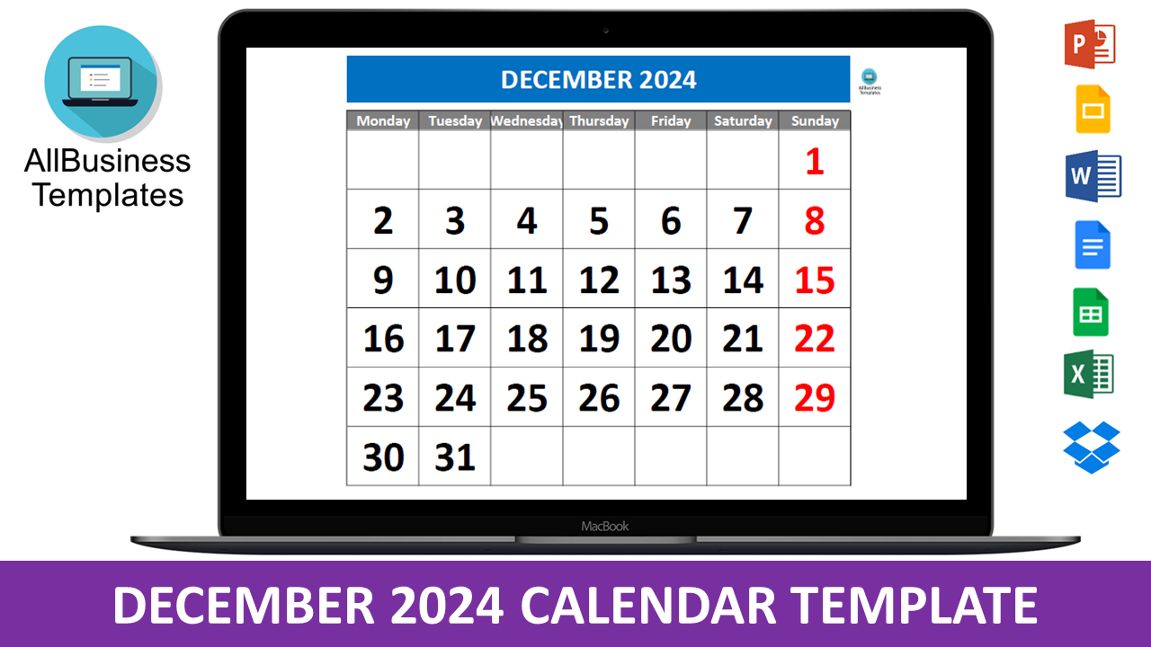 December 2024 Calendar main image