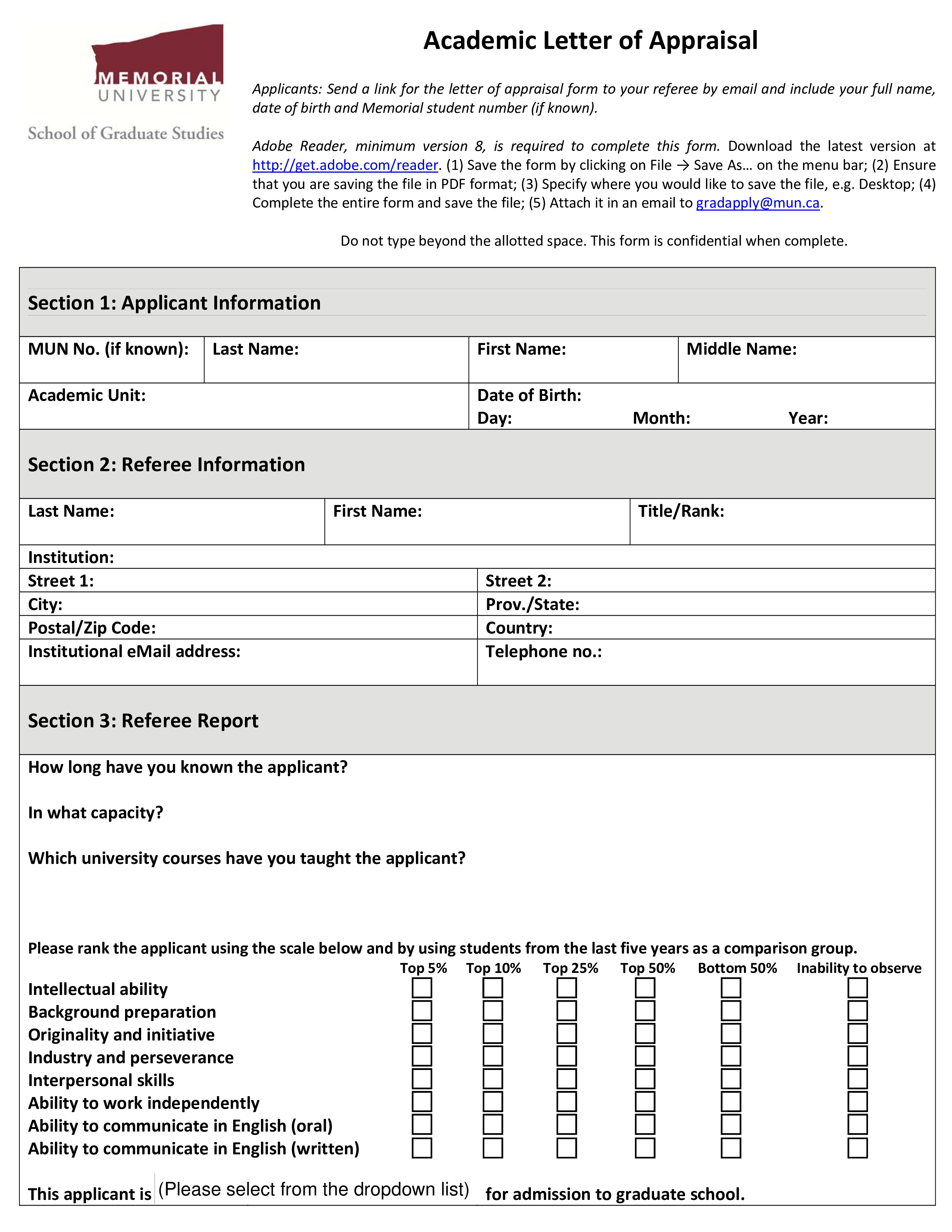 academic appraisal requirement letter voorbeeld afbeelding 