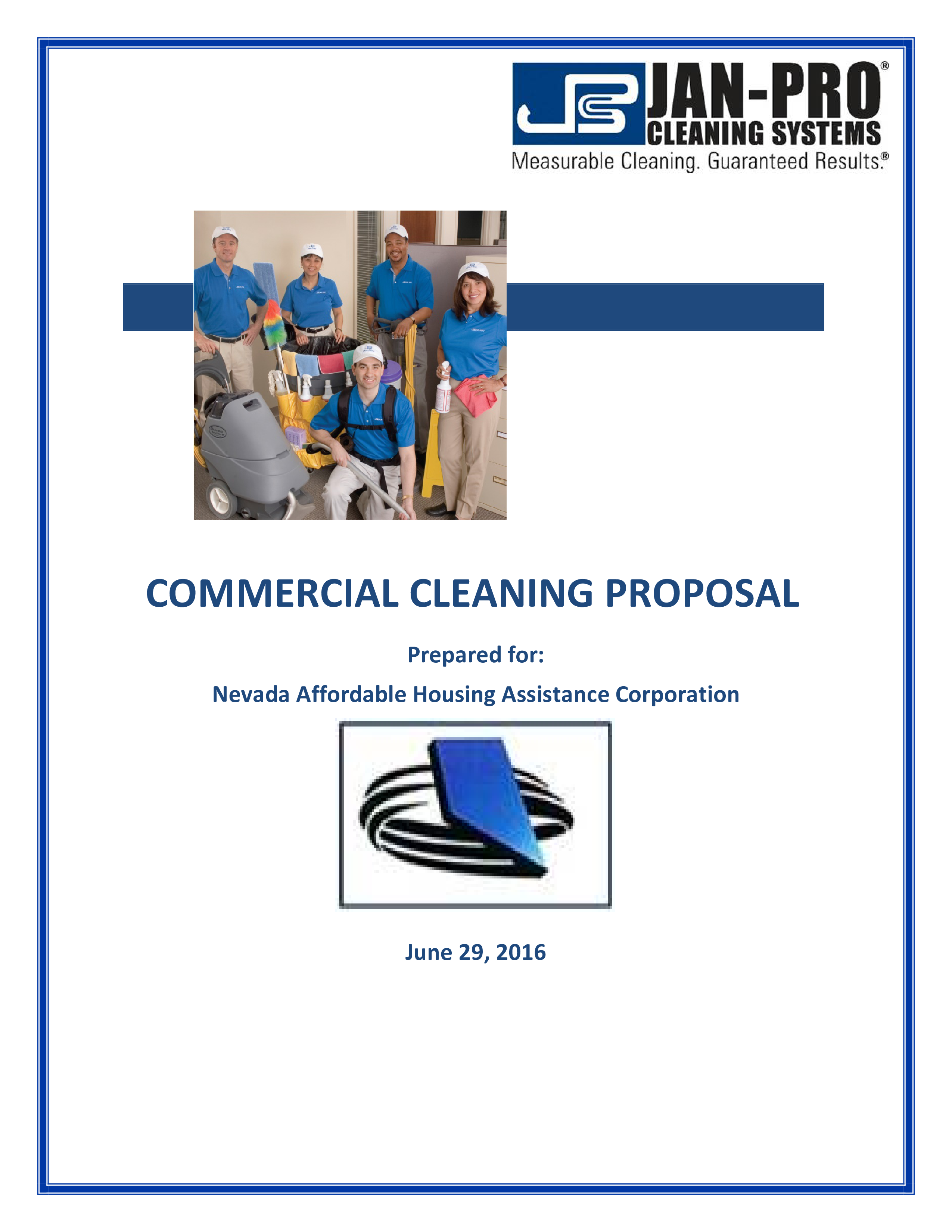 commercial cleaning service proposal Hauptschablonenbild