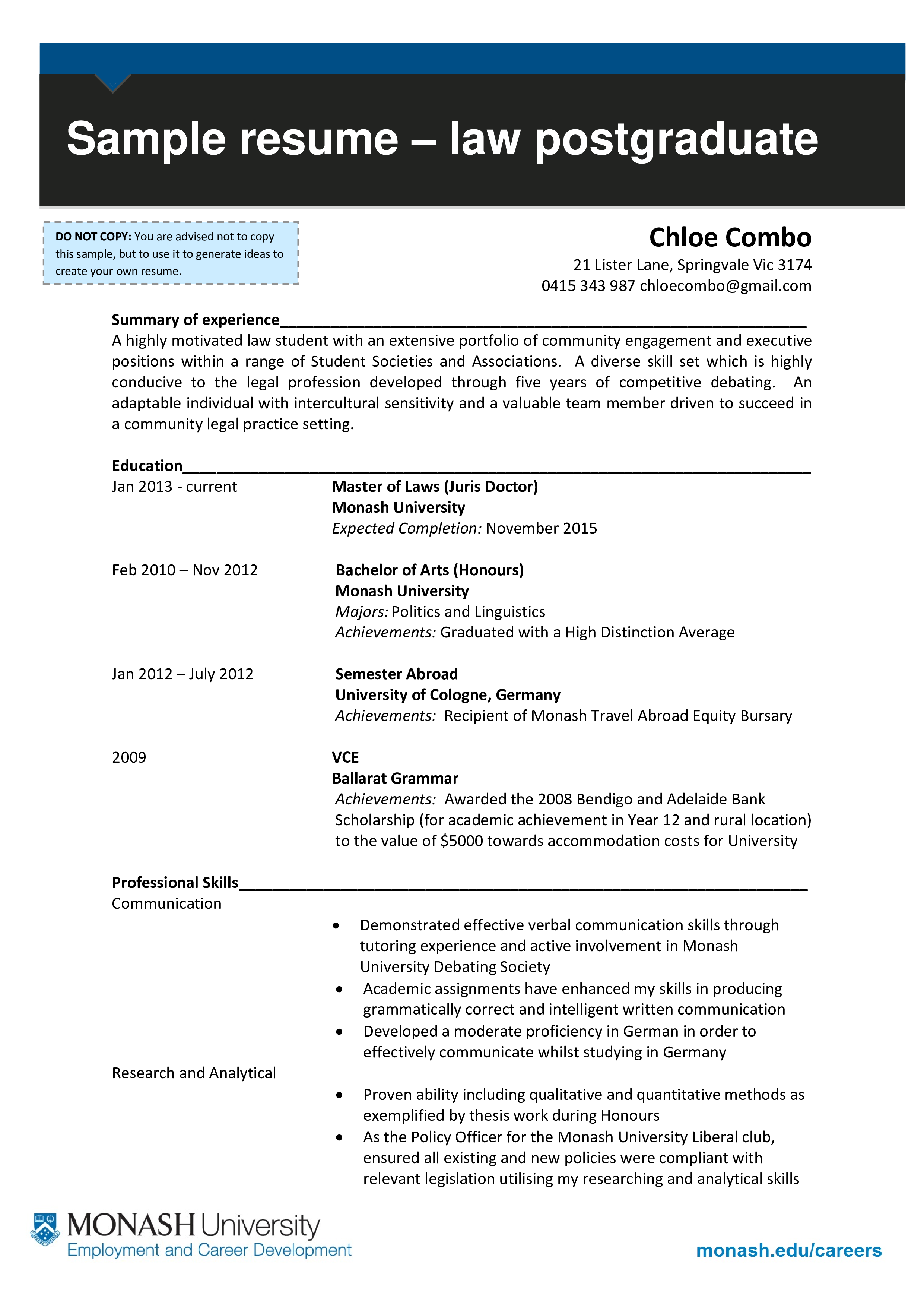 Post Graduate Resume Templates At Allbusinesstemplates post-graduate-resume-templates-at-allbusinesstemplates