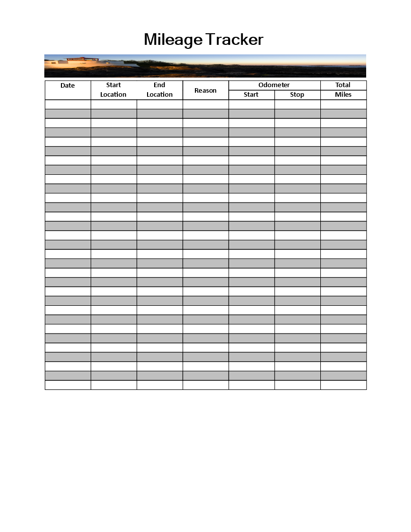 Fastest Cra Mileage Log Throughout Mileage Report Template