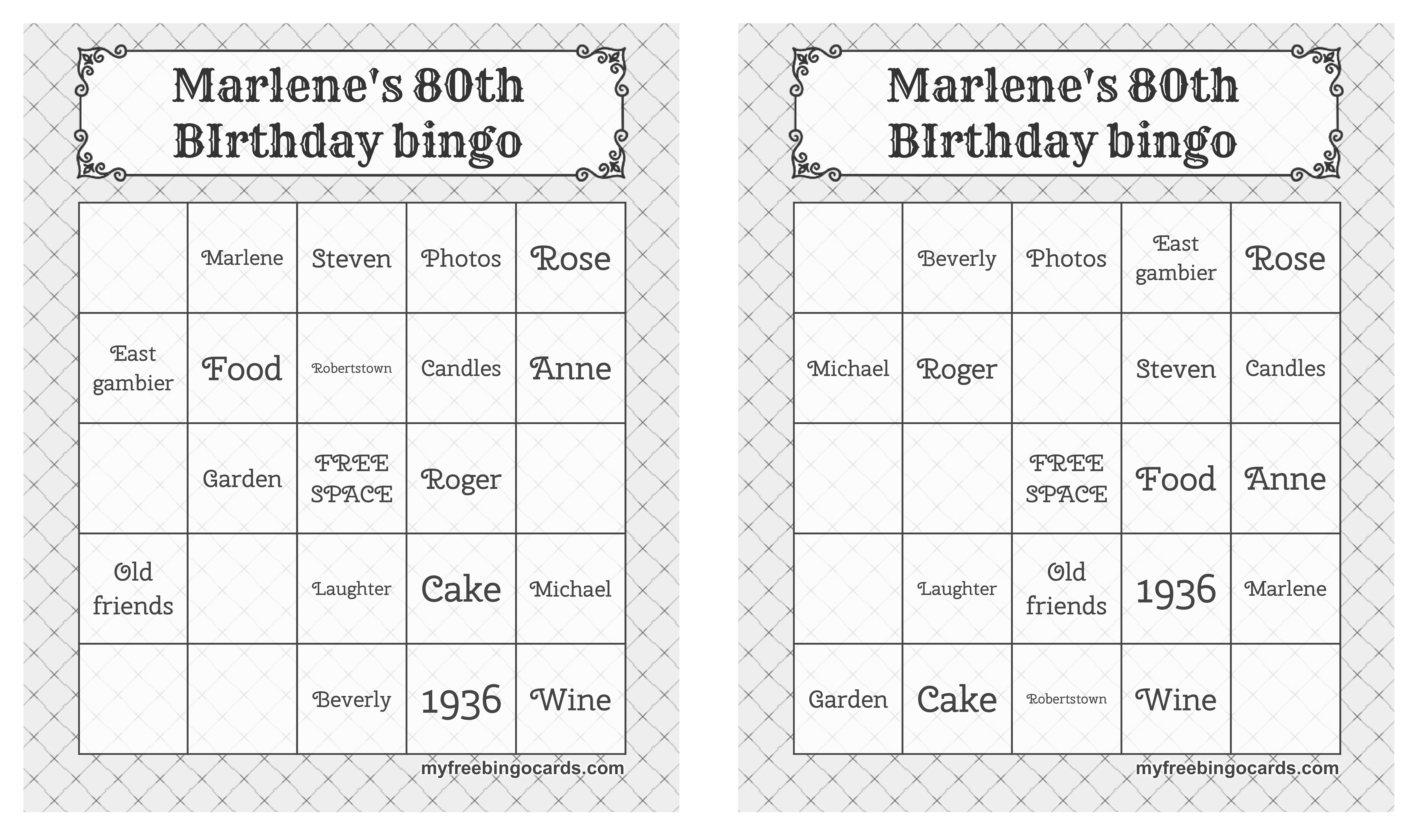 Printable Birthday Bingo Card  Templates at allbusinesstemplates With Regard To Blank Bingo Card Template Microsoft Word