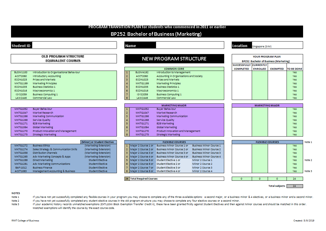 program transition plan for students sheet Hauptschablonenbild