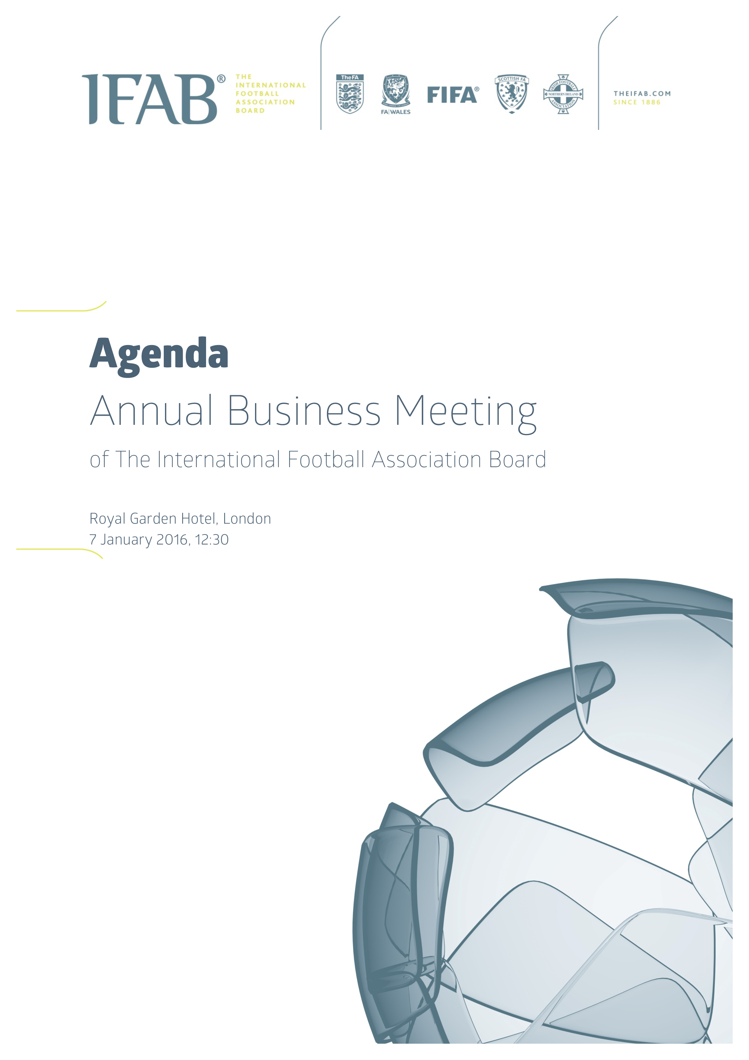 annual business meeting agenda sample template