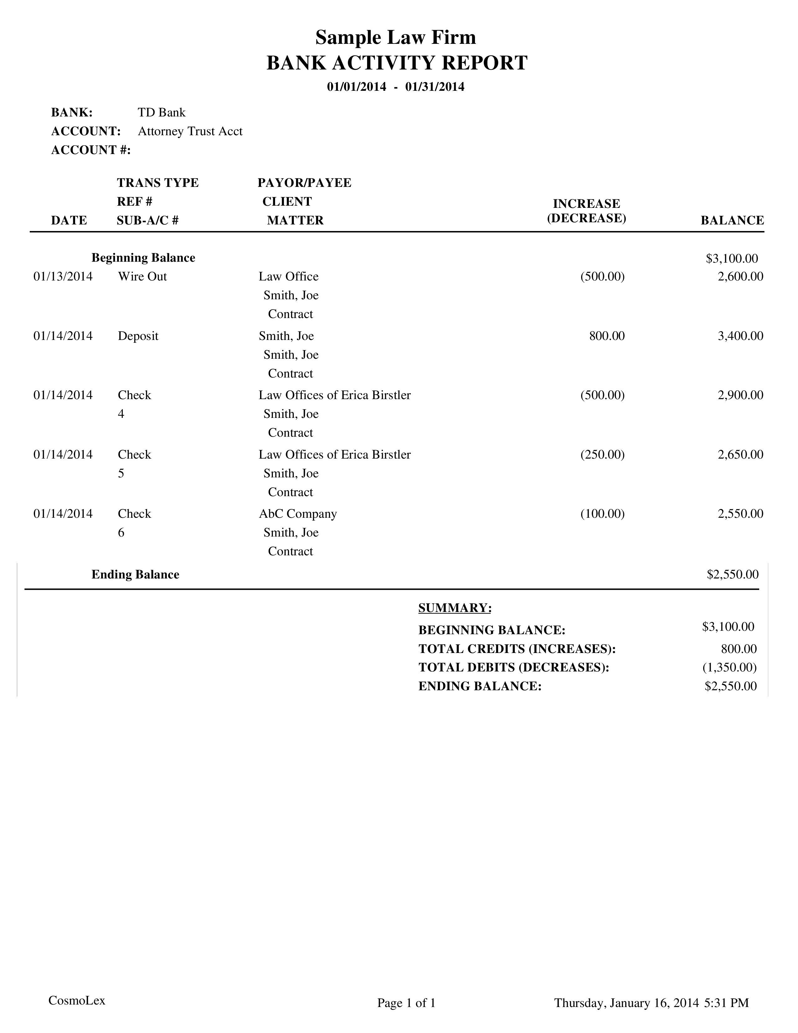 law firm invoice Hauptschablonenbild