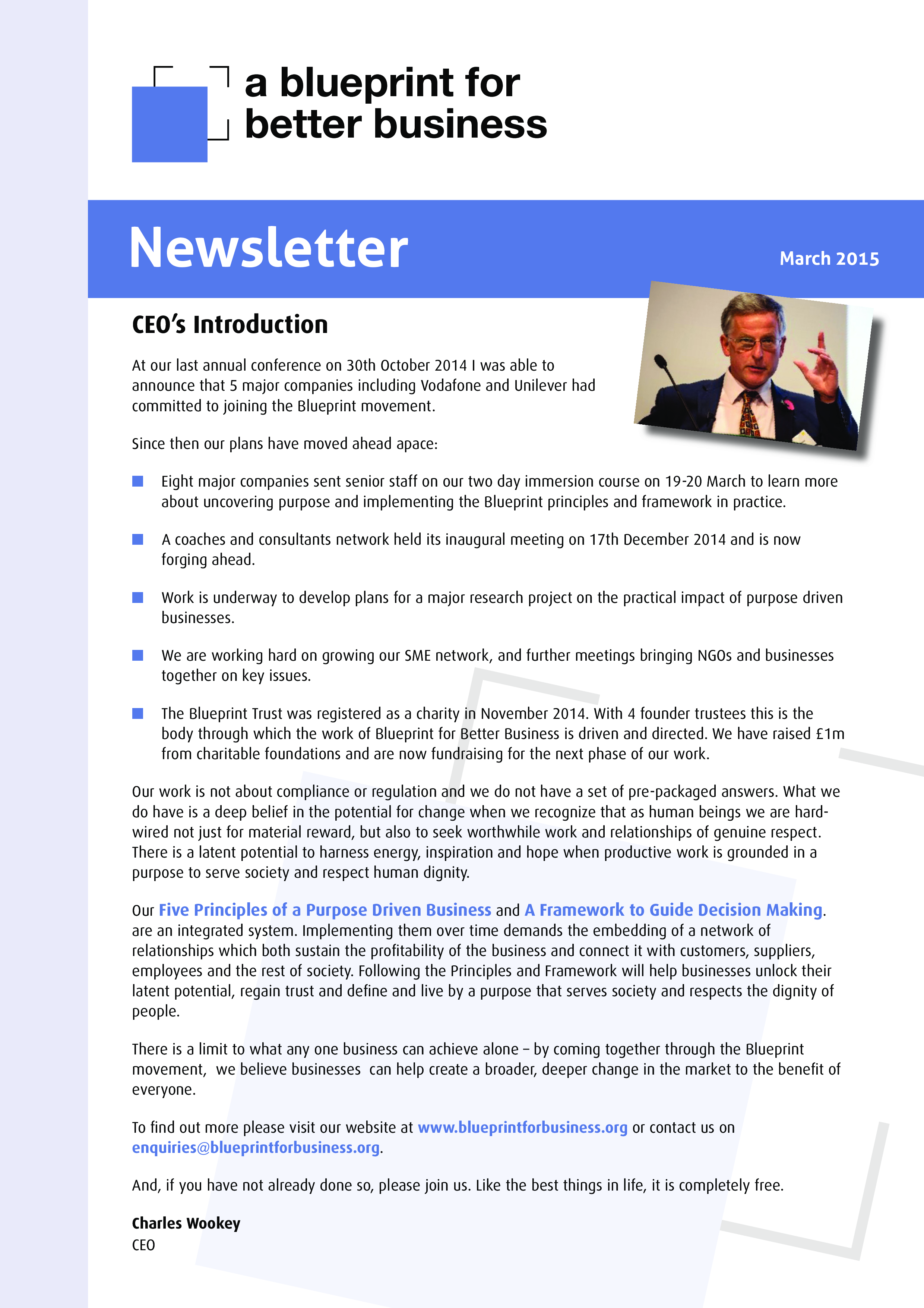 business newsletter example voorbeeld afbeelding 