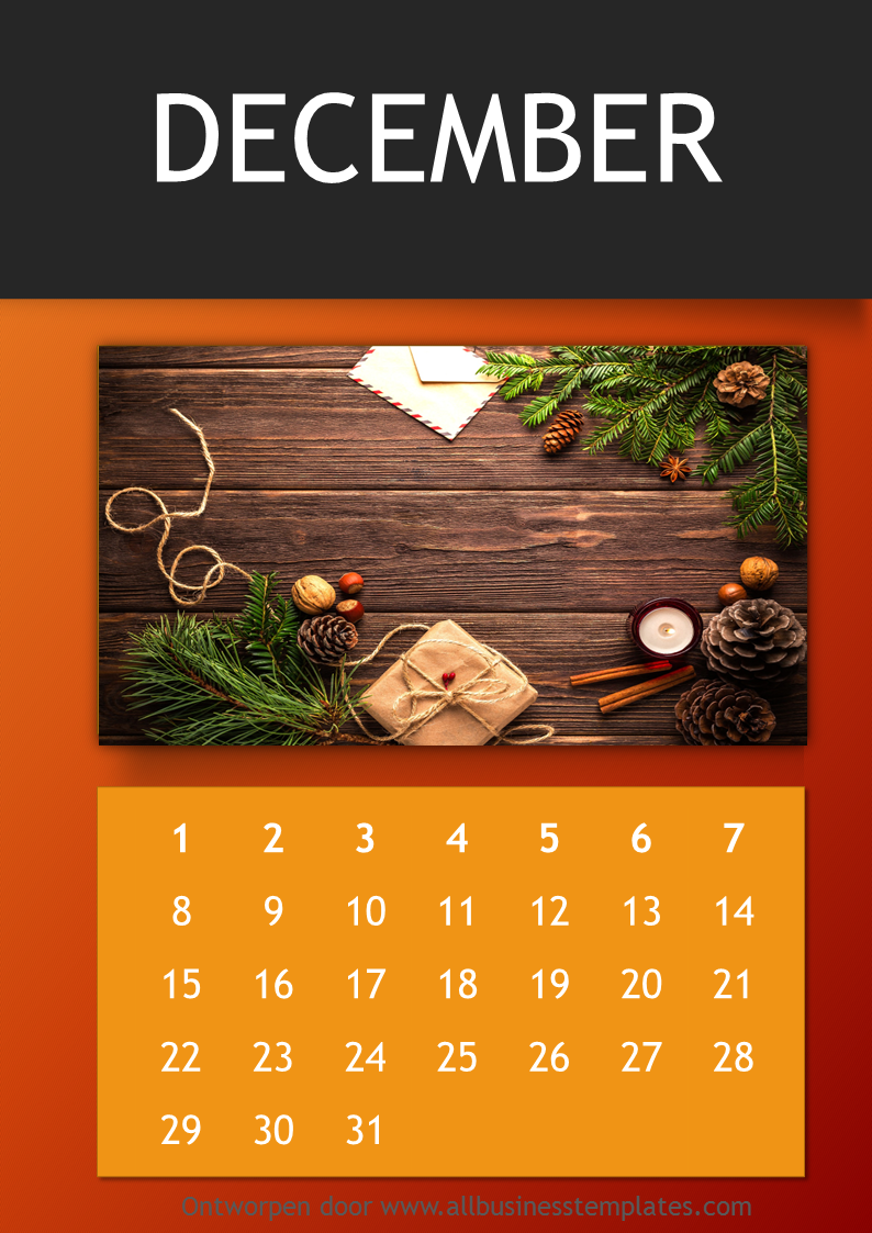 Jaarkalender PPT Template main image