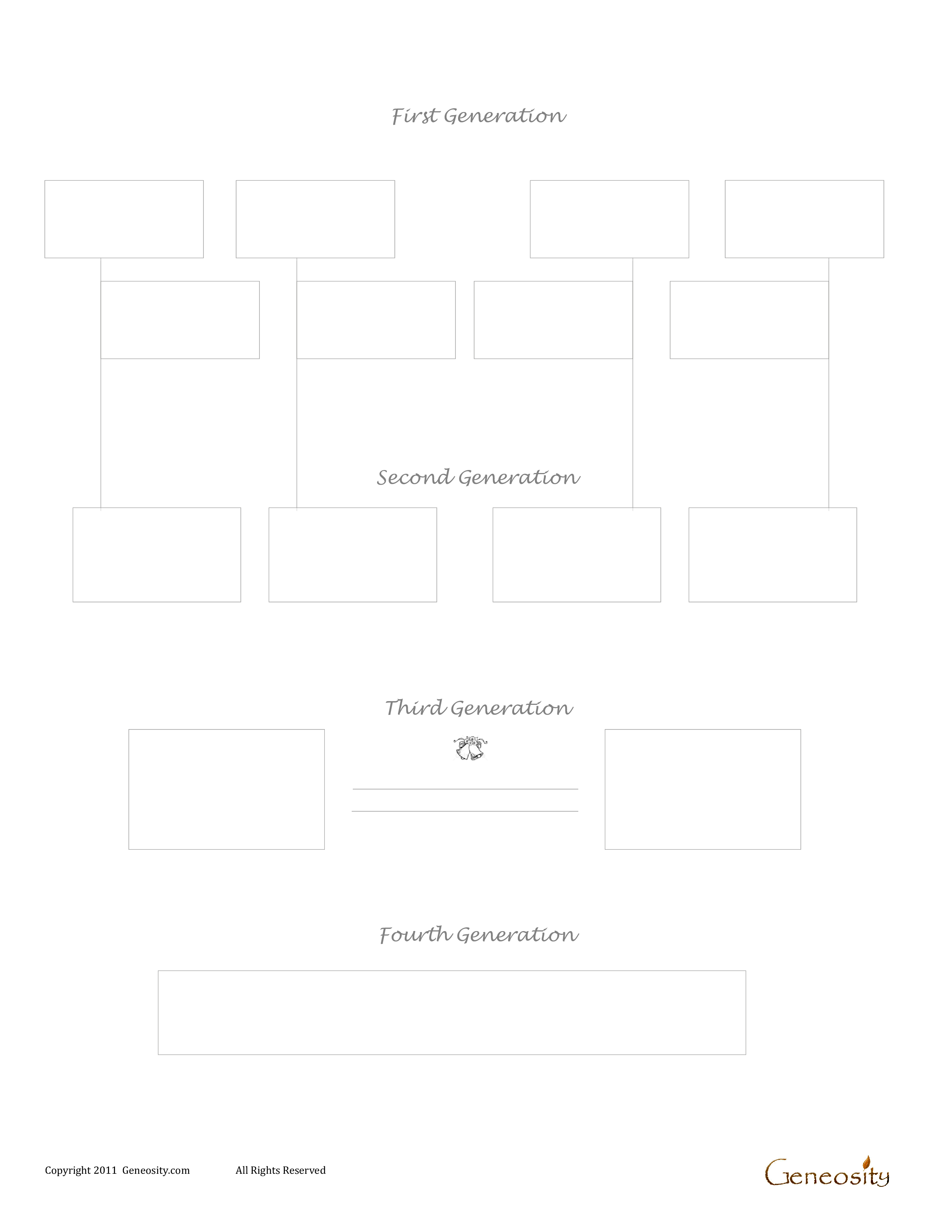 Blank Family Tree For Large Family main image