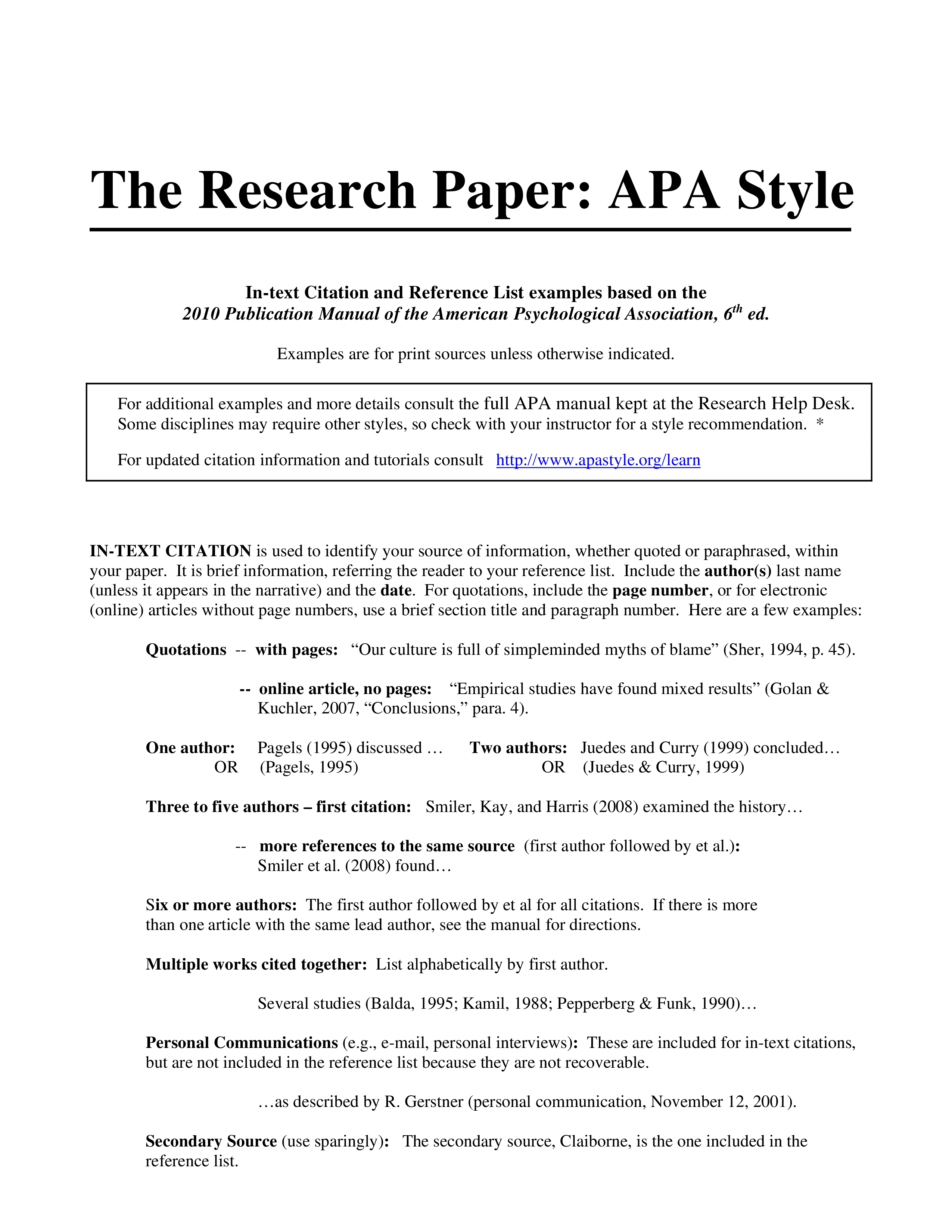 Research Proposal Template Apa