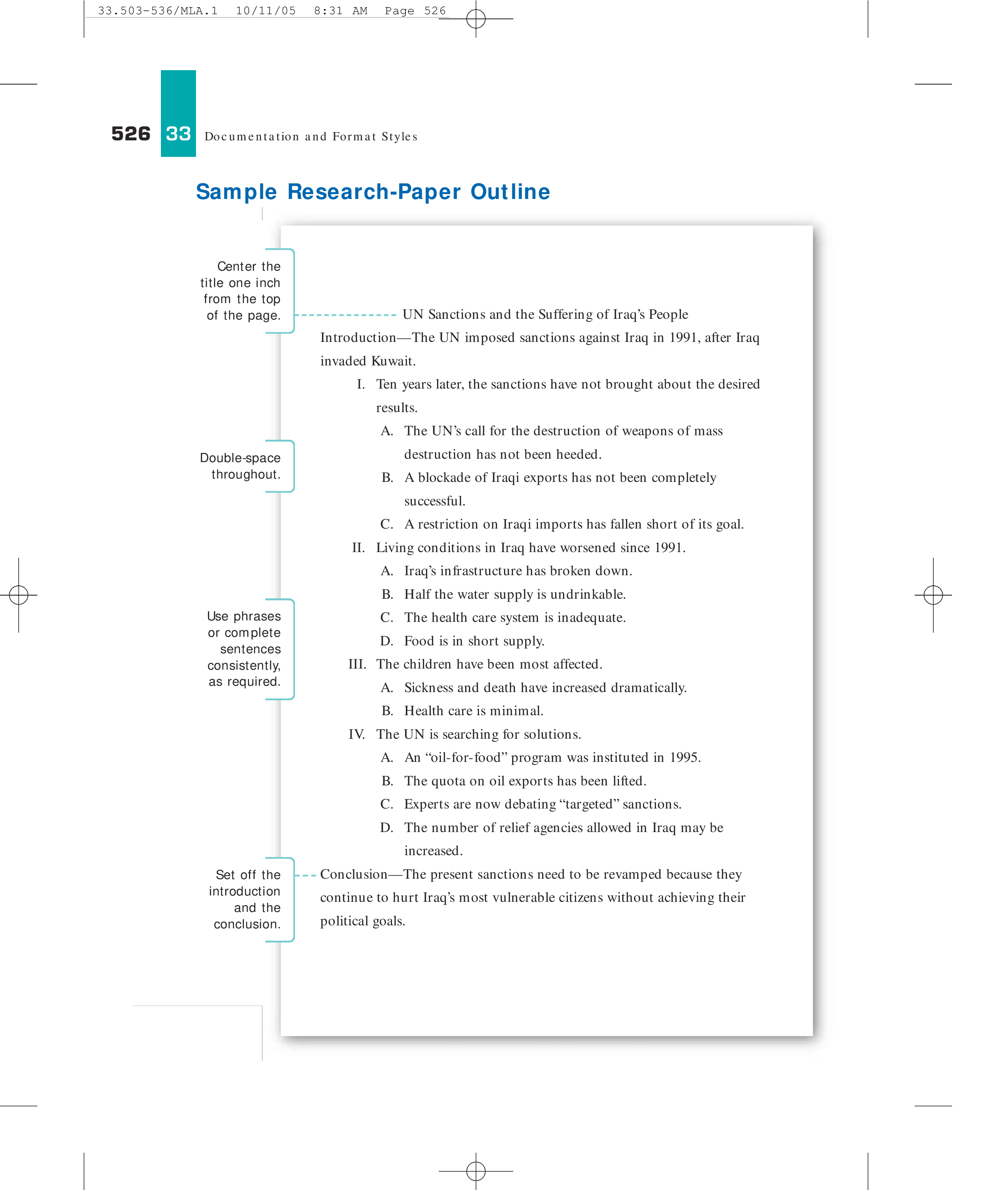 Simple MLA Research Paper Templates at