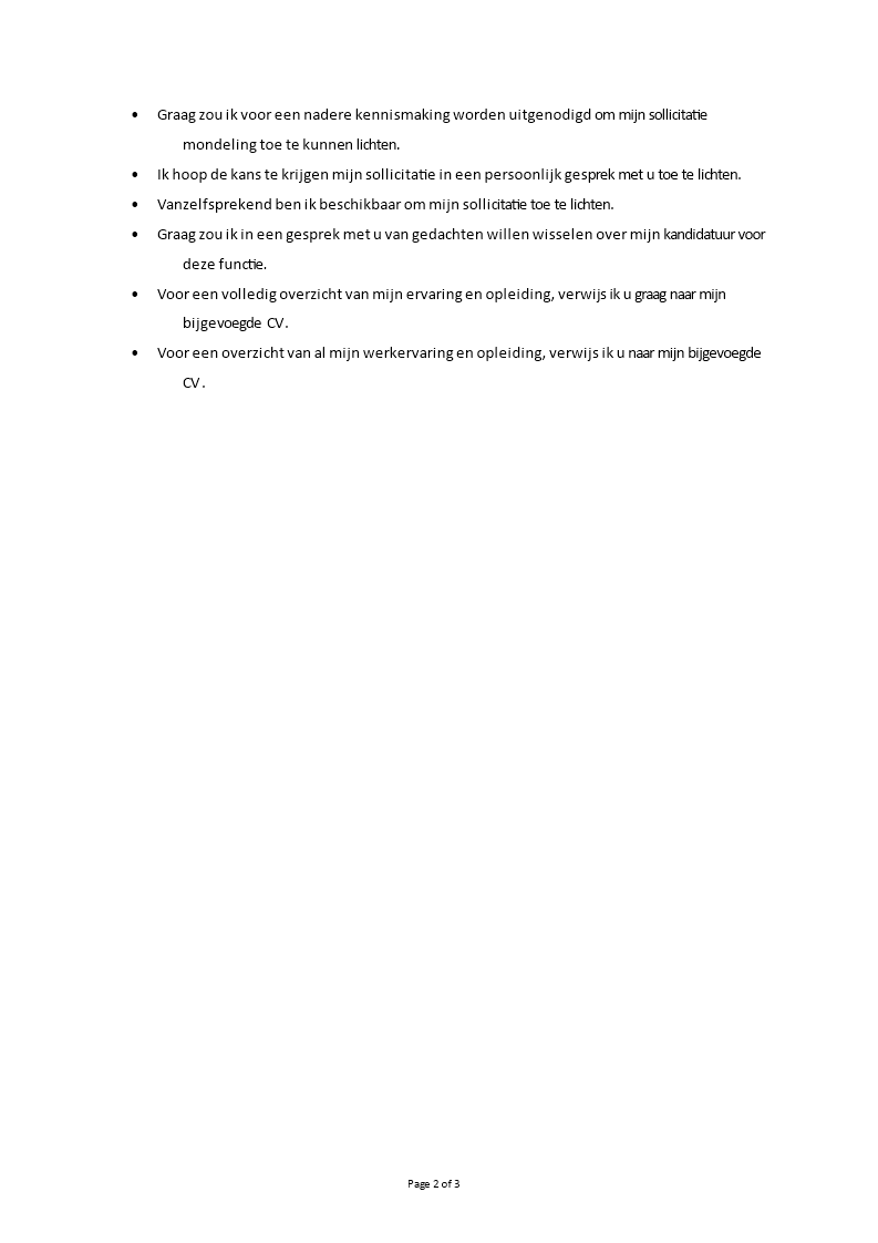 Afsluiting voor een motivatiebrief  Templates at allbusinesstemplates.com