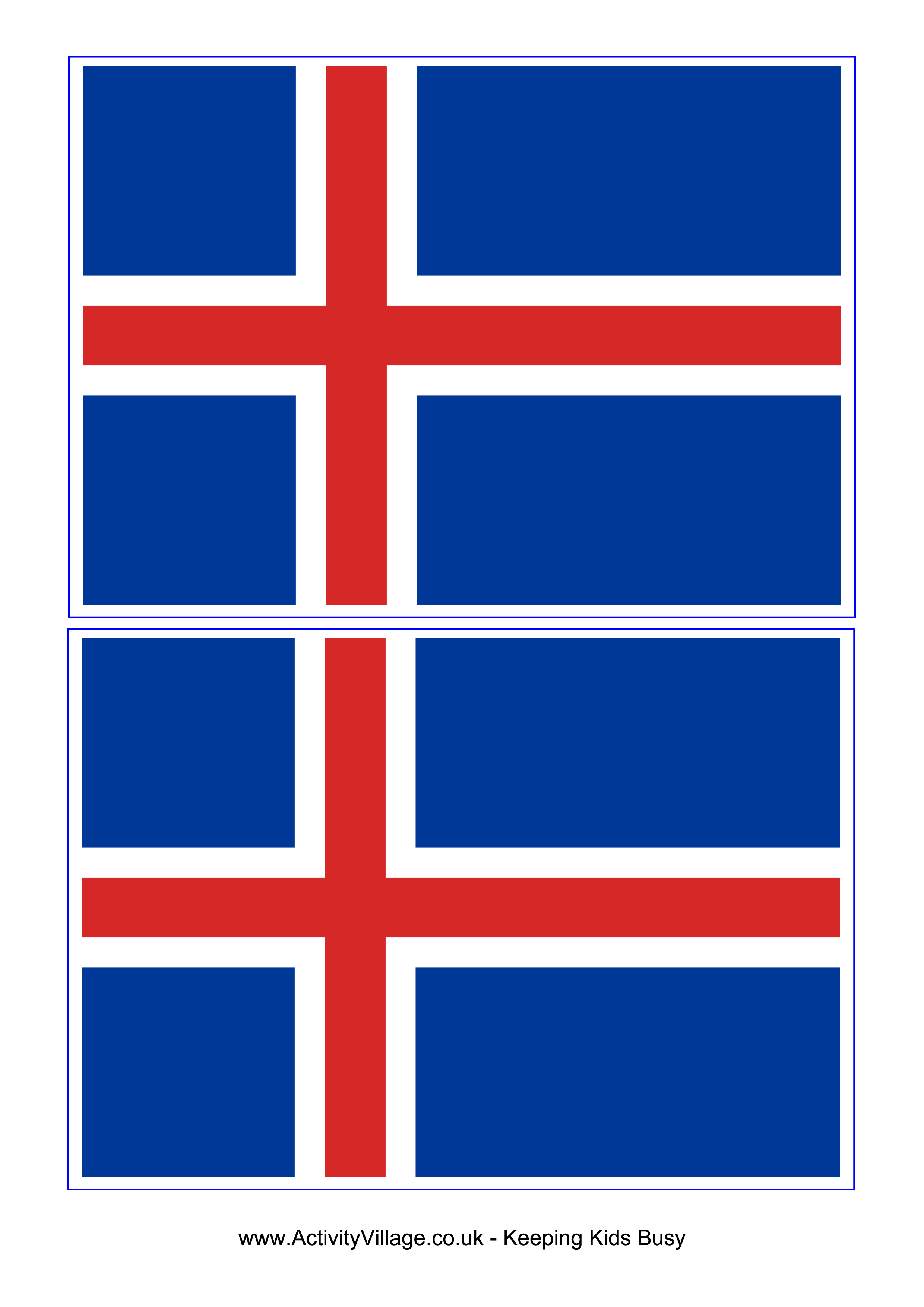 iceland flag Hauptschablonenbild