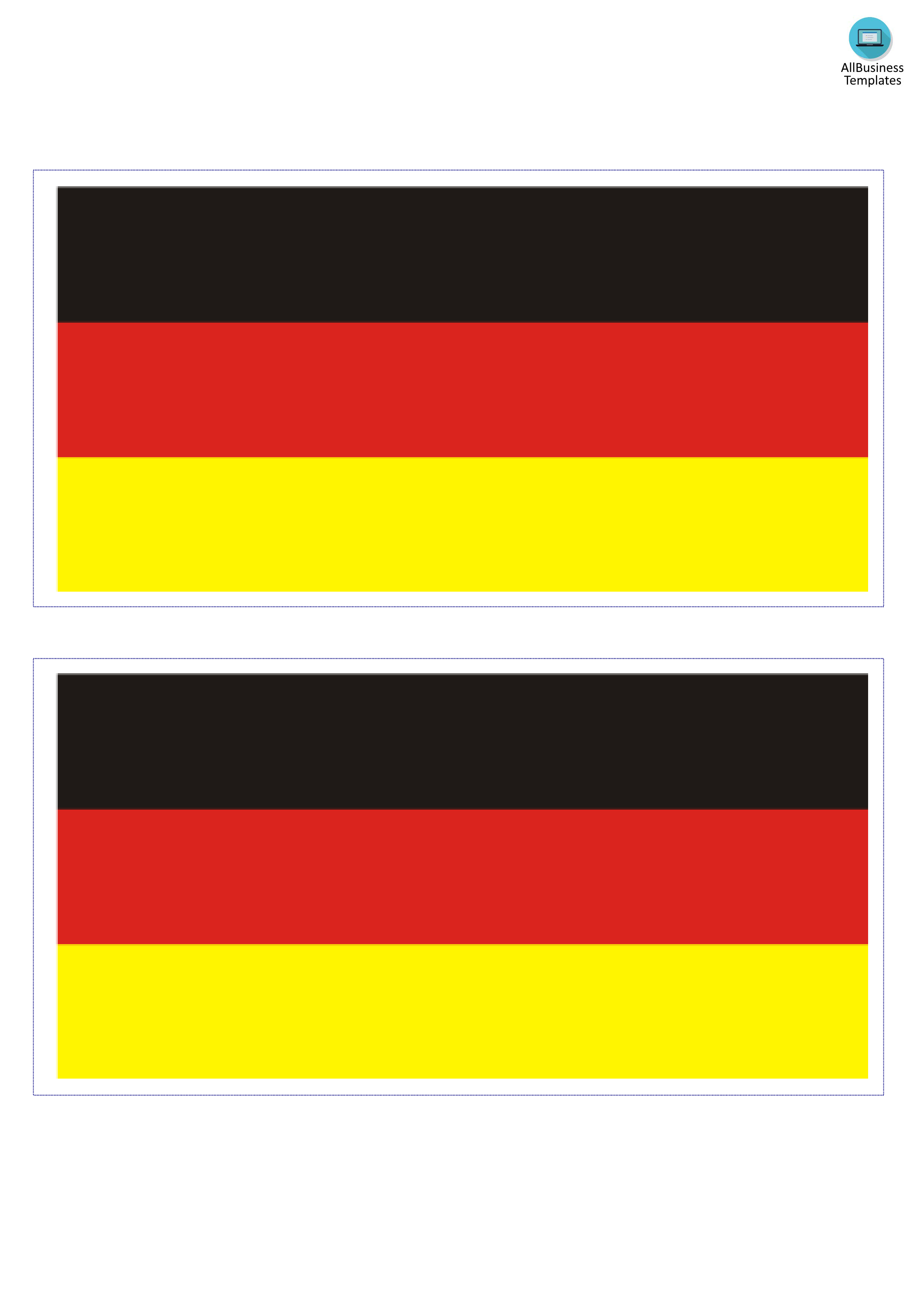 germany flag template