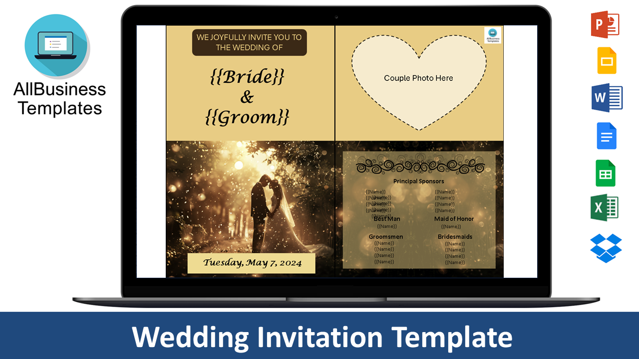 wedding invites plantilla imagen principal