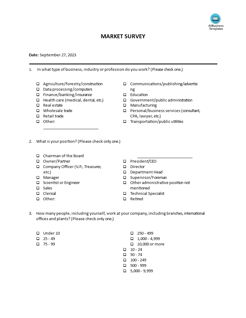 market survey plantilla imagen principal