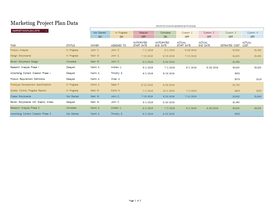 project tracking worksheet xls template template