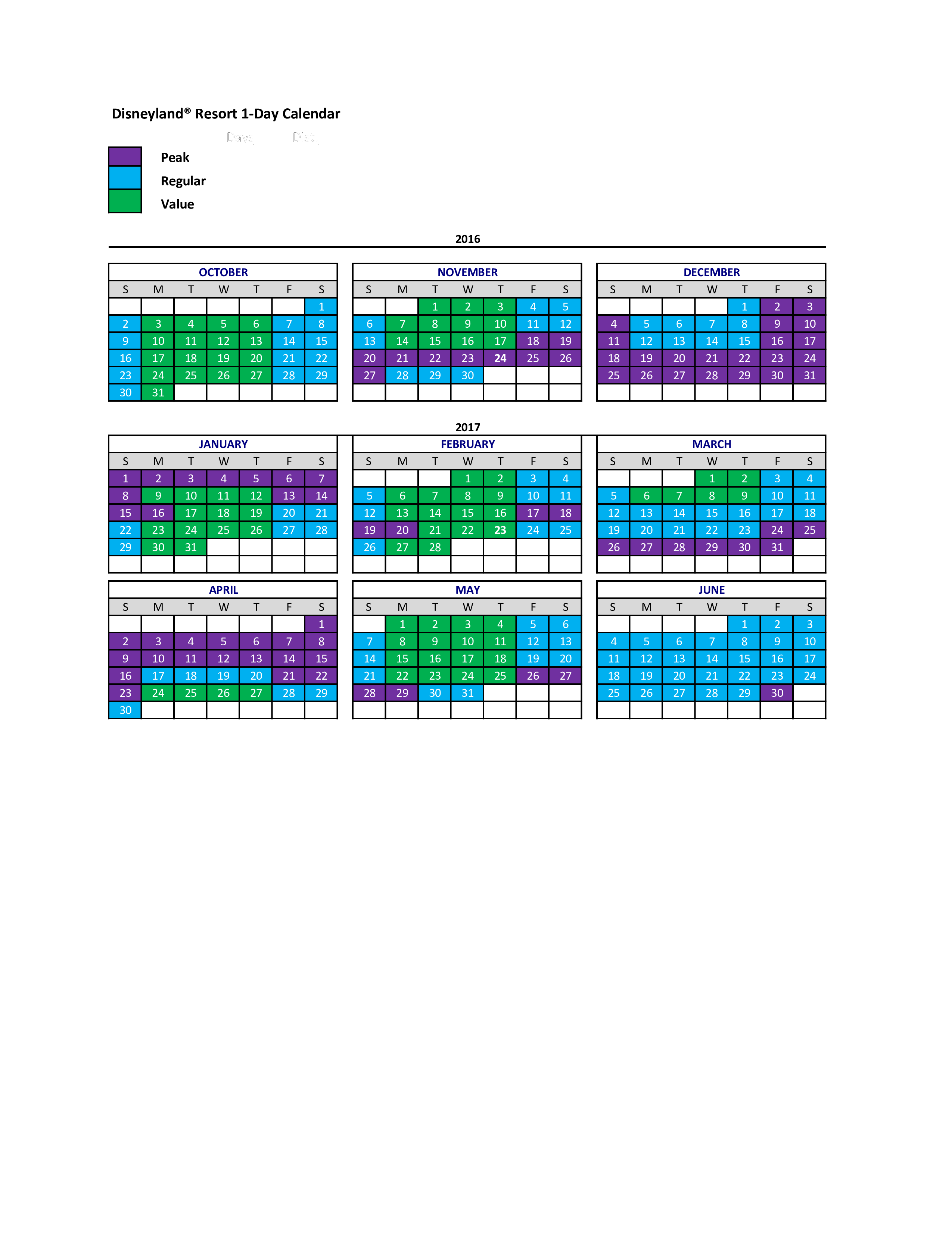 disney calendar pages voorbeeld afbeelding 