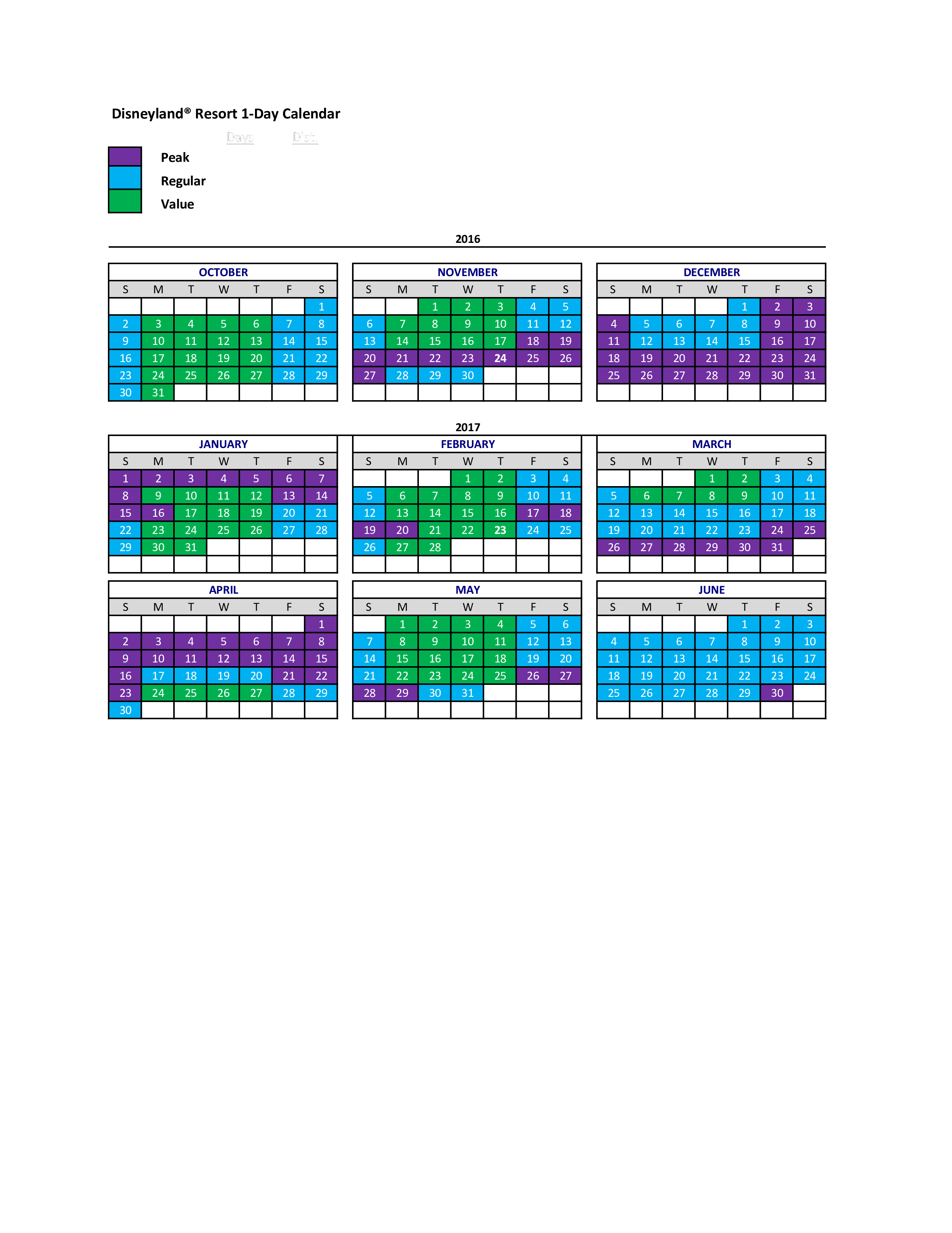 disney calendar pages template