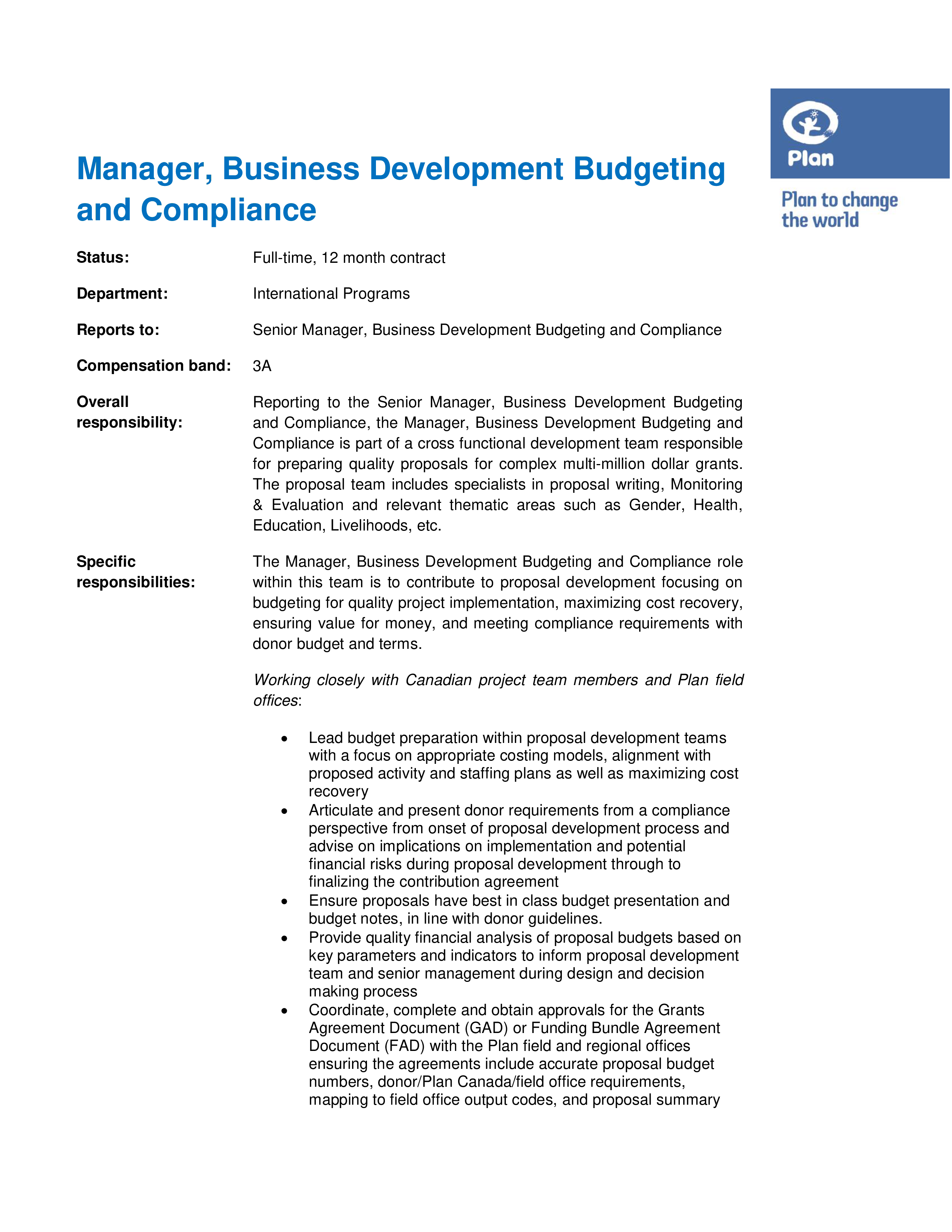 business development budget Hauptschablonenbild