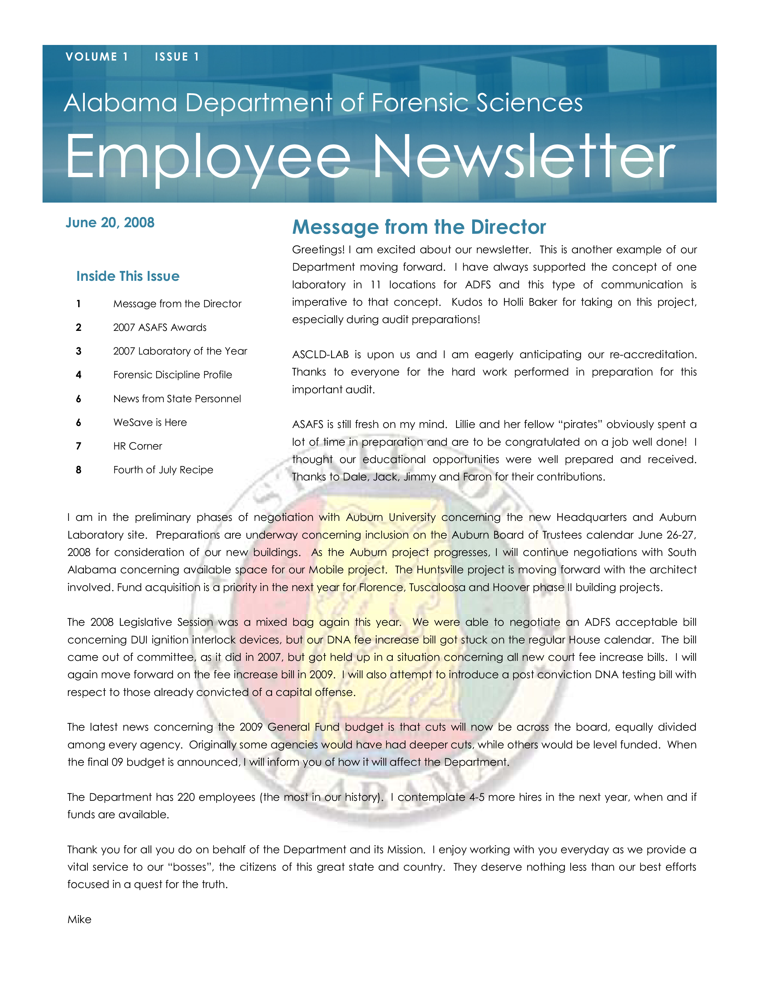 Employee Newsletter 模板