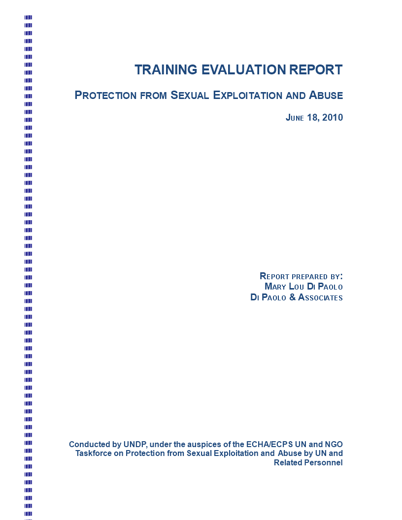 Training Evaluation 模板