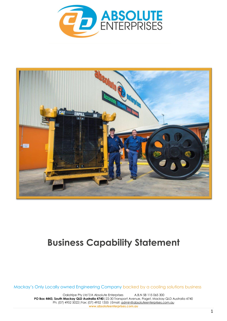 business capability statement plantilla imagen principal