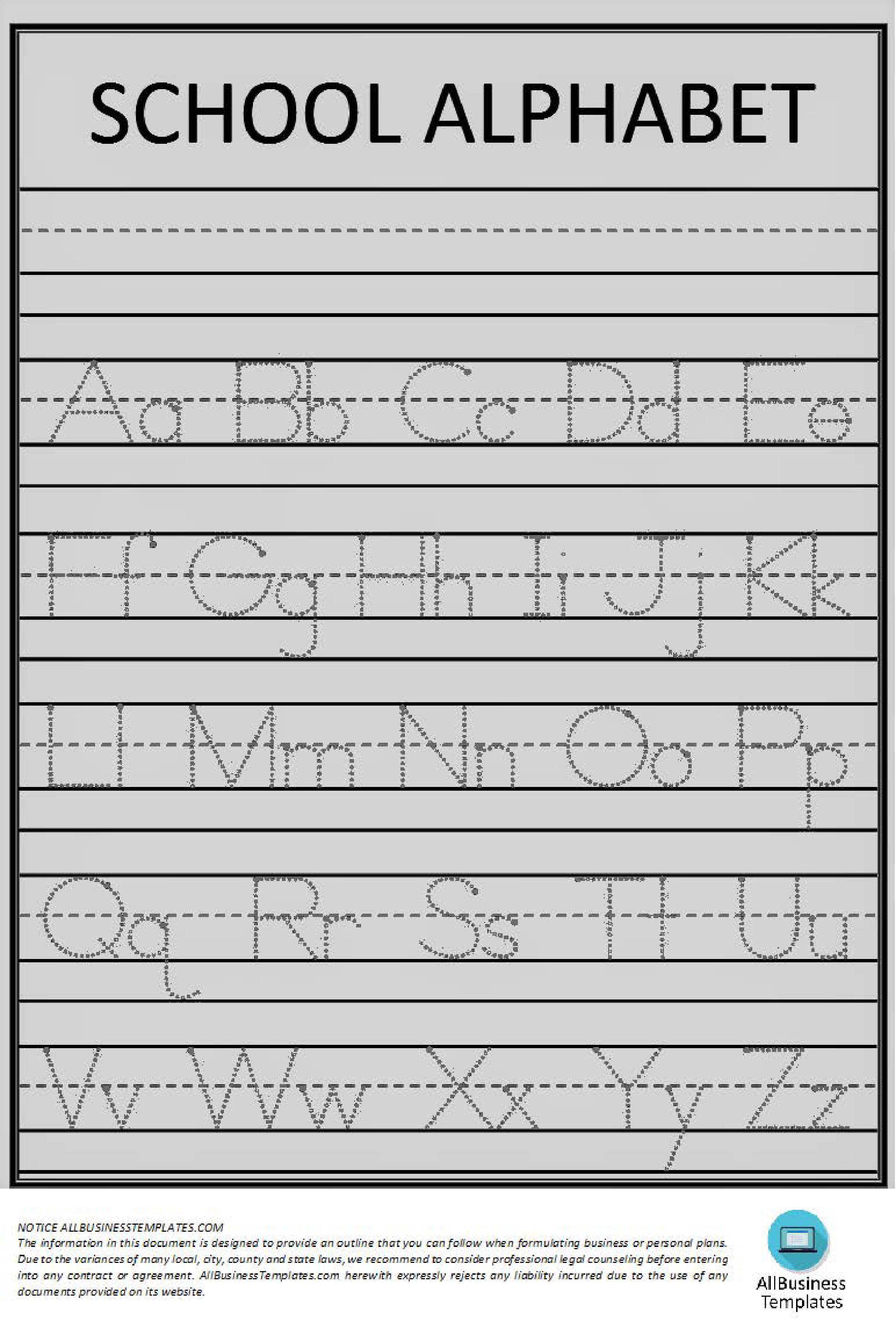 Learn how to write alphabet preschool  Templates at