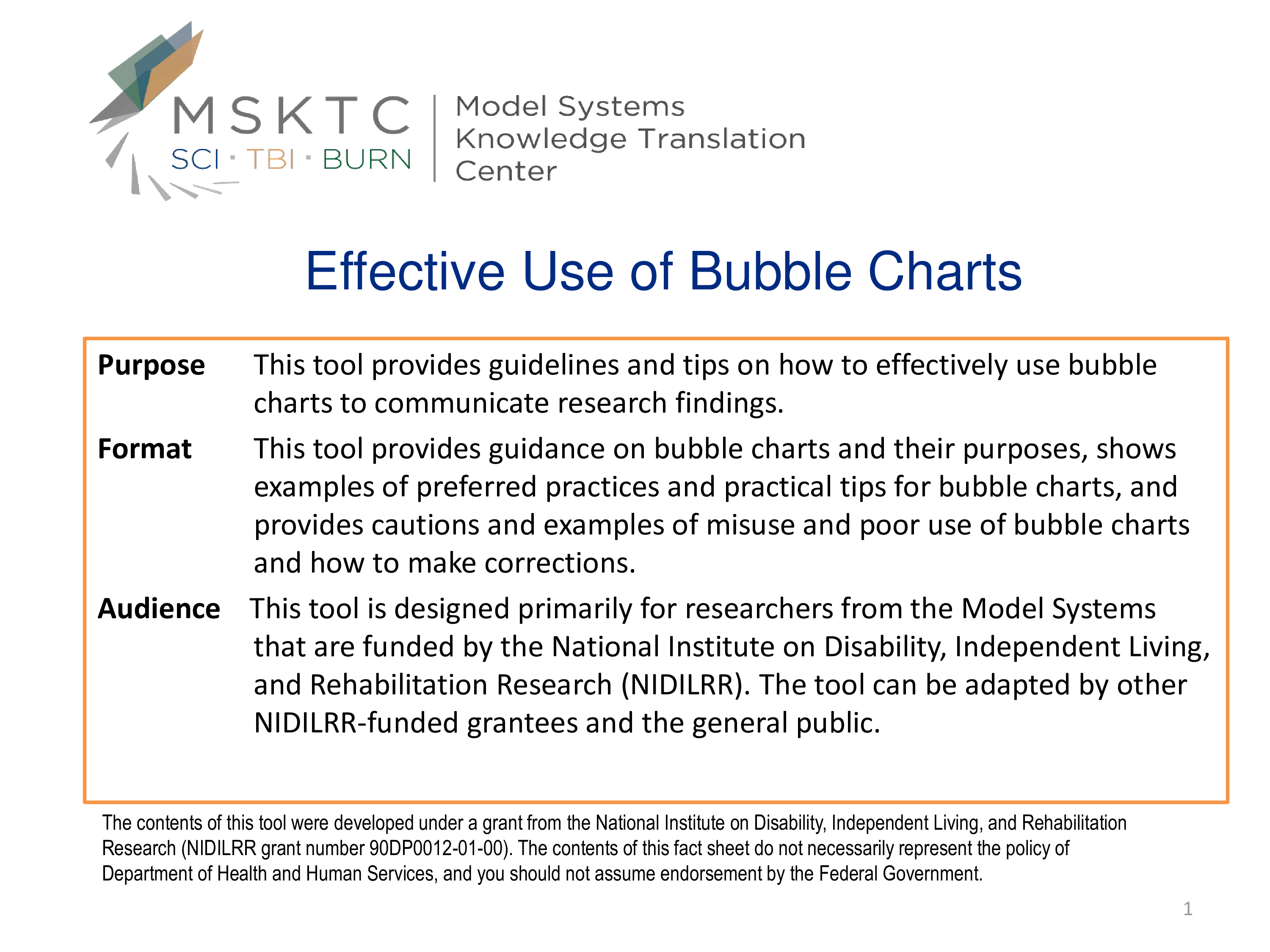 Bubble Excel Chart main image