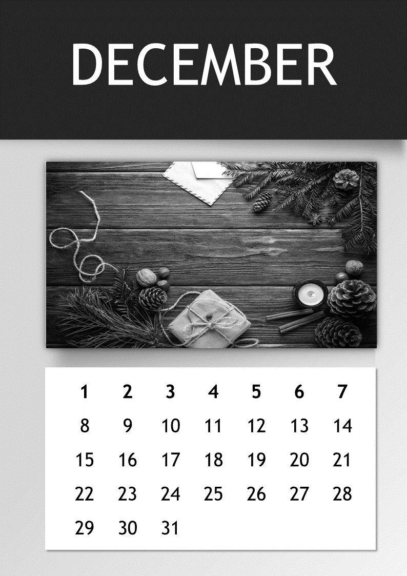 Jaarkalender template 模板