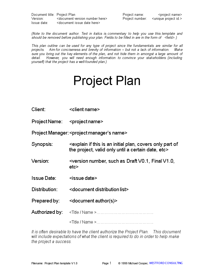 call center project plan template