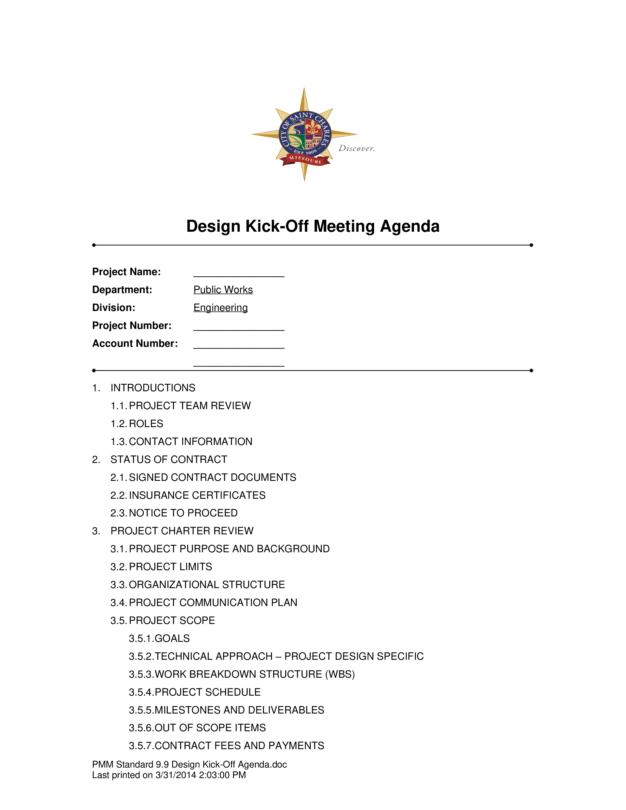 kick off design meeting agenda voorbeeld afbeelding 