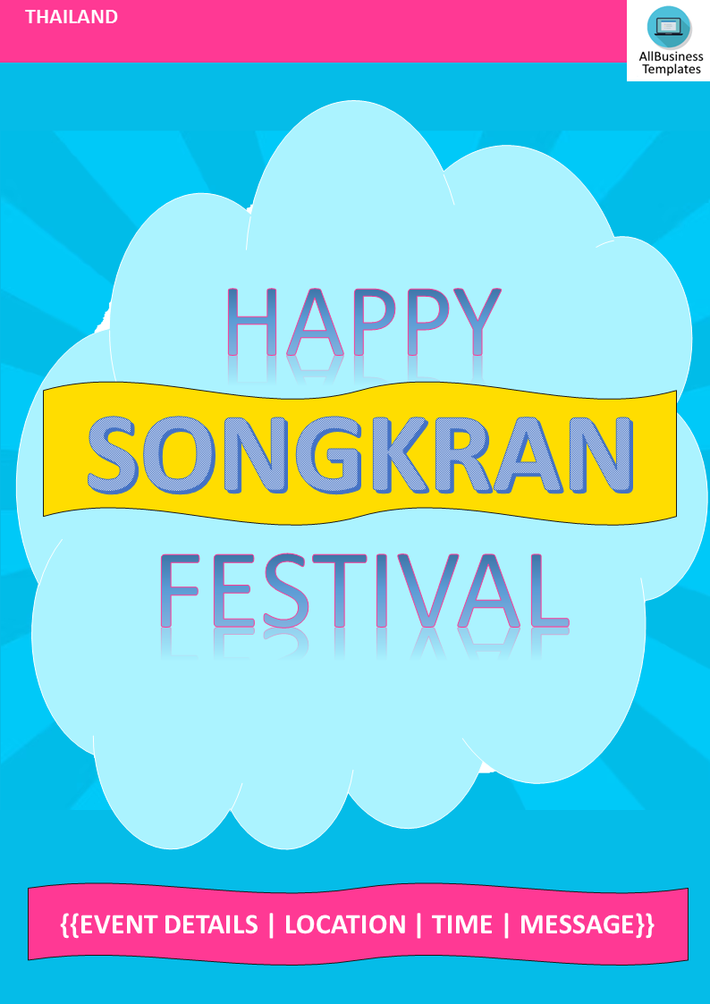 Songkran Flyer 模板