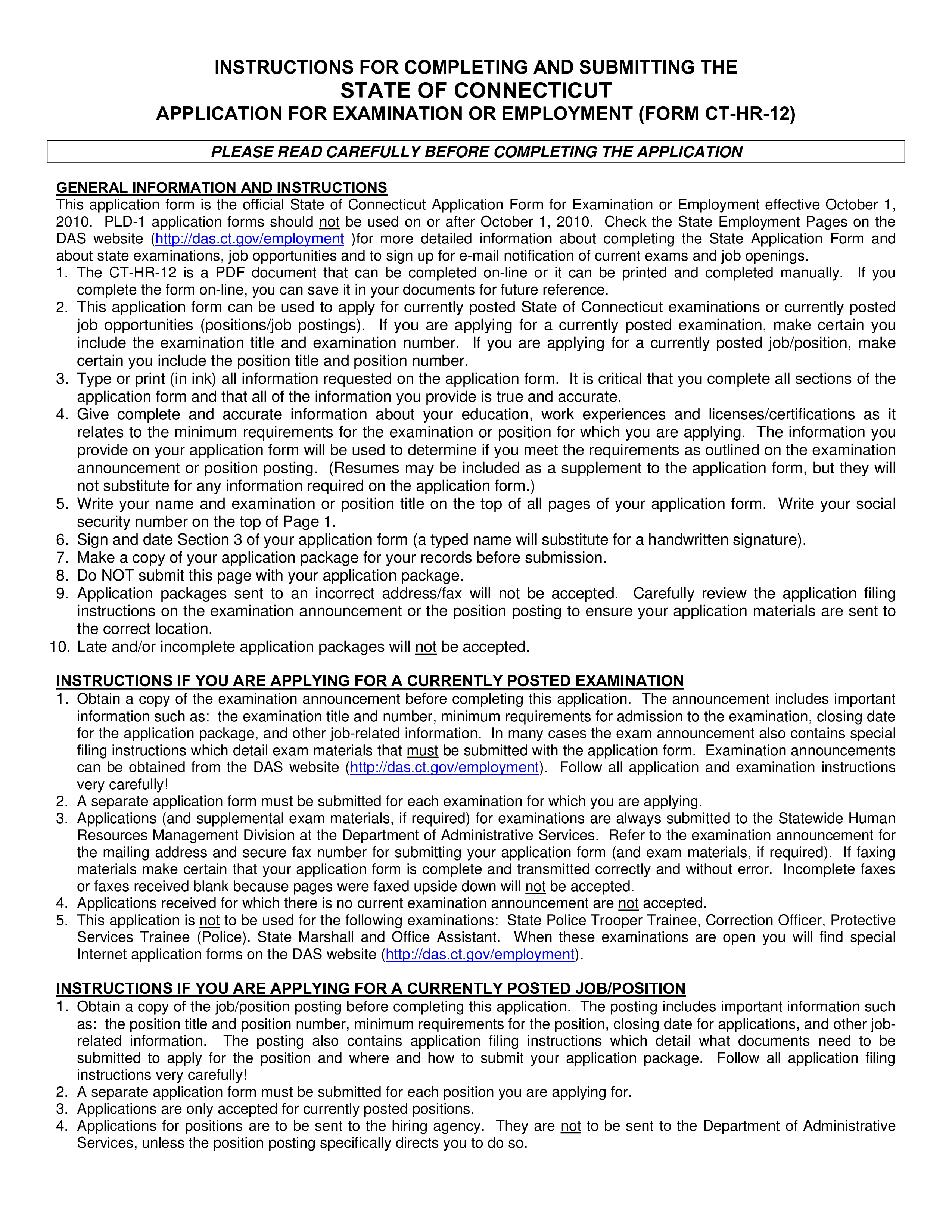 Standard Hr Application Form main image