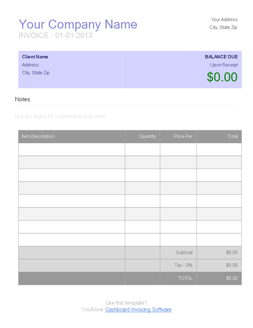air travel agency invoice template