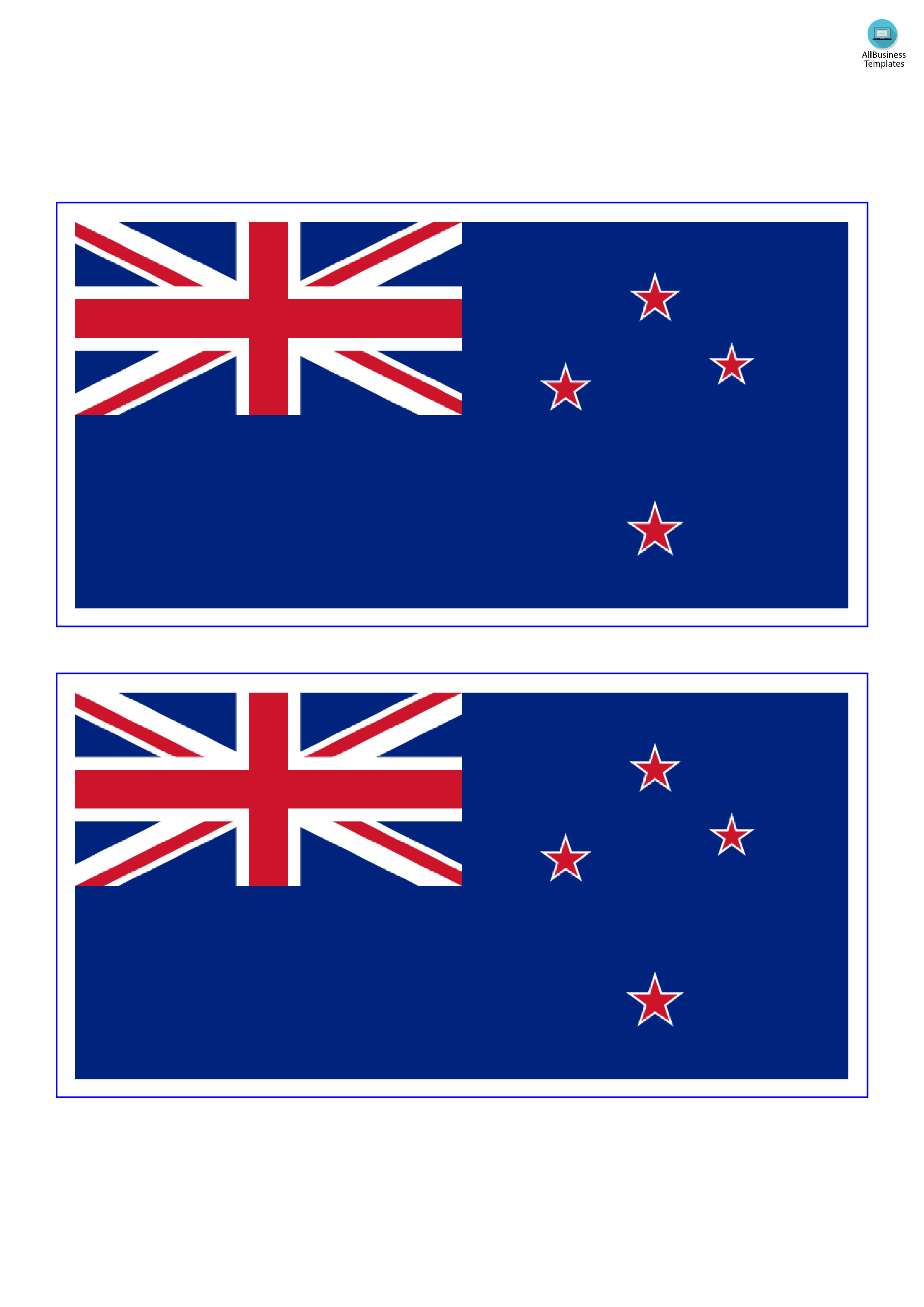 new zealand flag Hauptschablonenbild