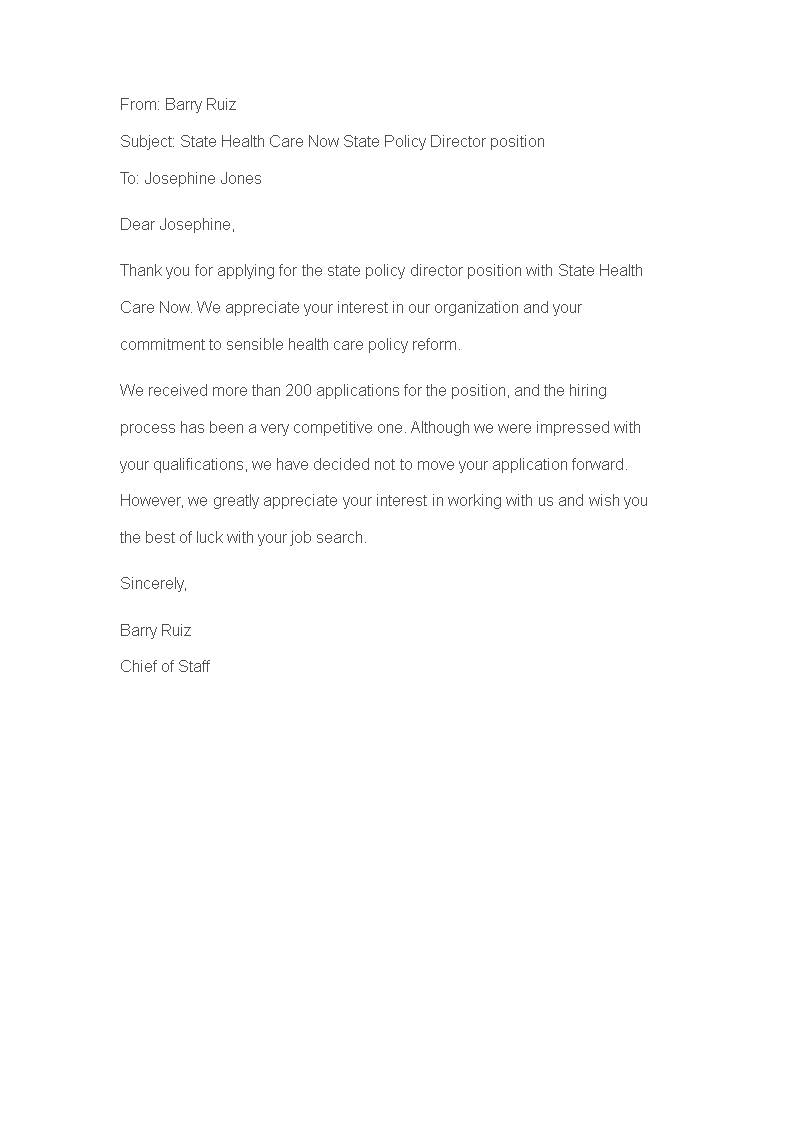 email job template