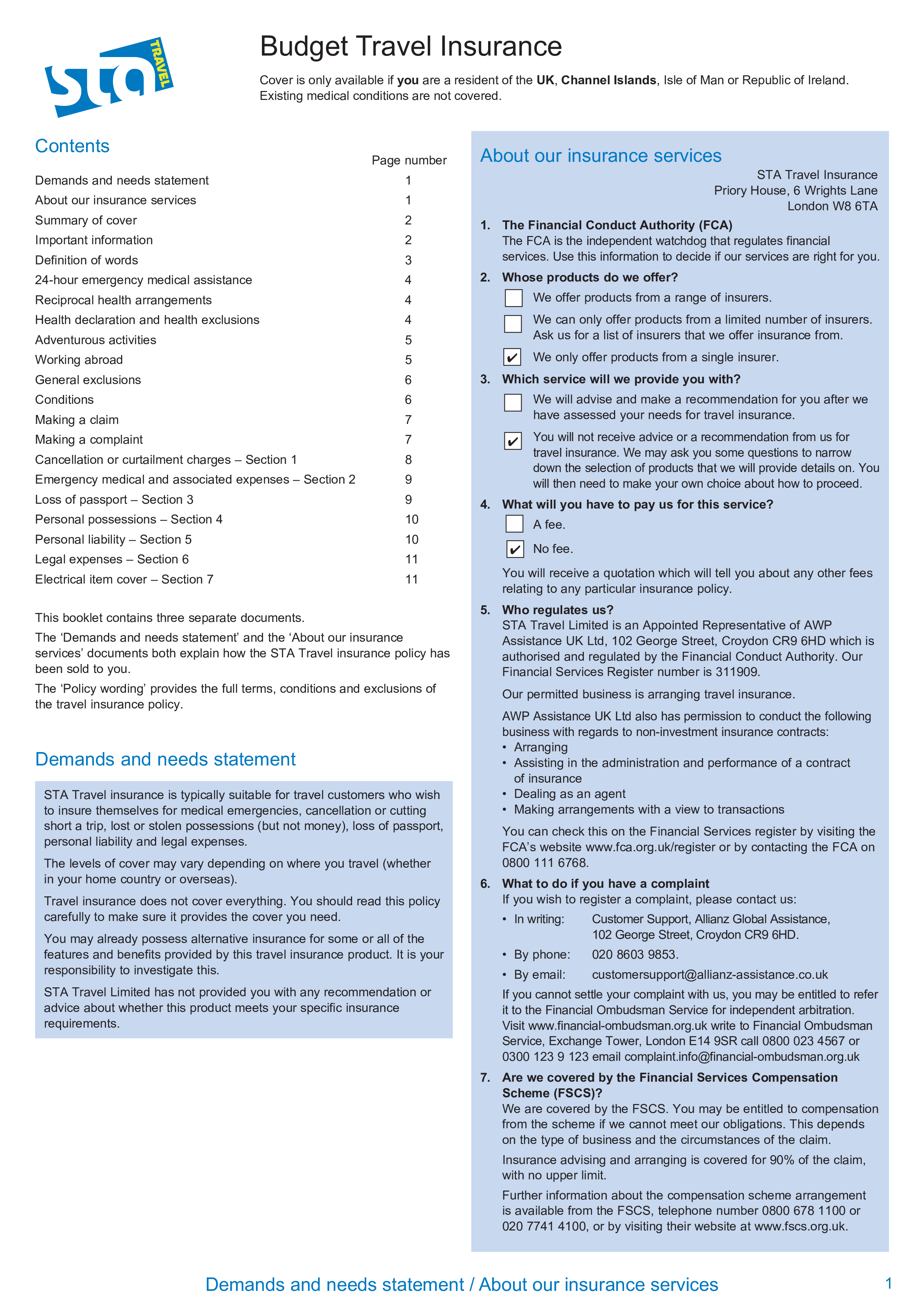 Budget For Travel Insurance 模板