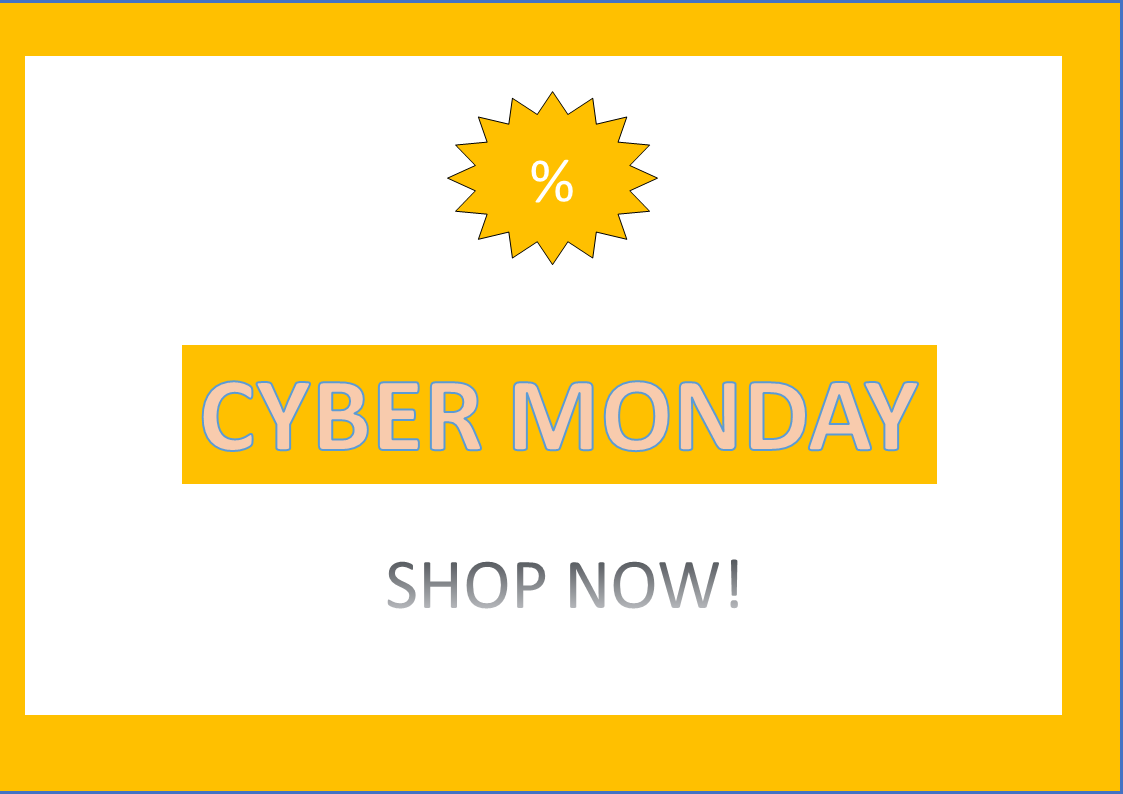 banner de cyber monday voorbeeld afbeelding 