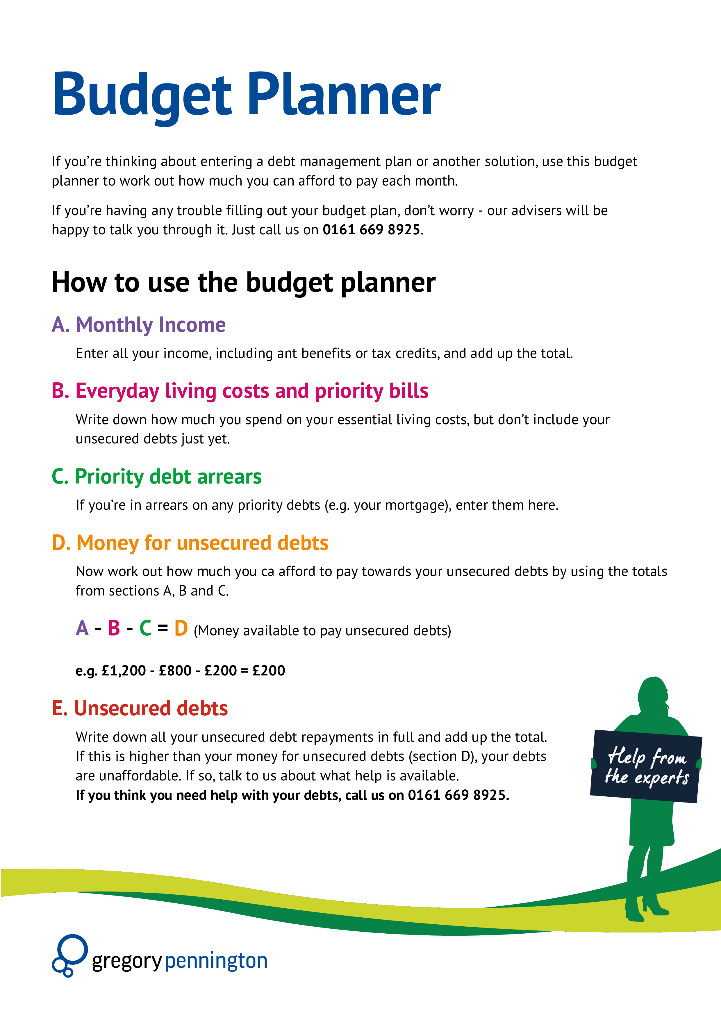 Management Budget Planner Templates At Allbusinesstemplates