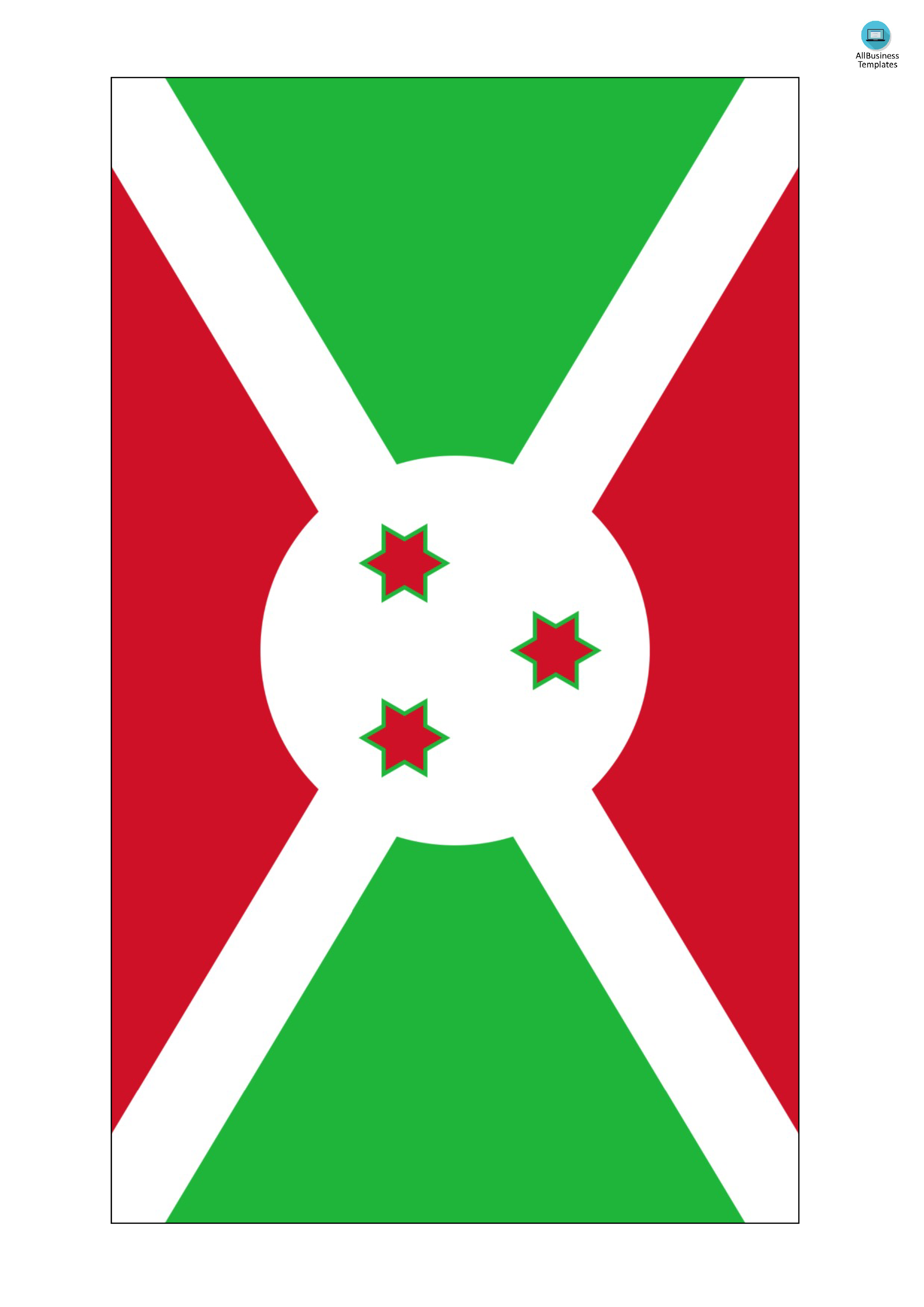 burundi flag Hauptschablonenbild