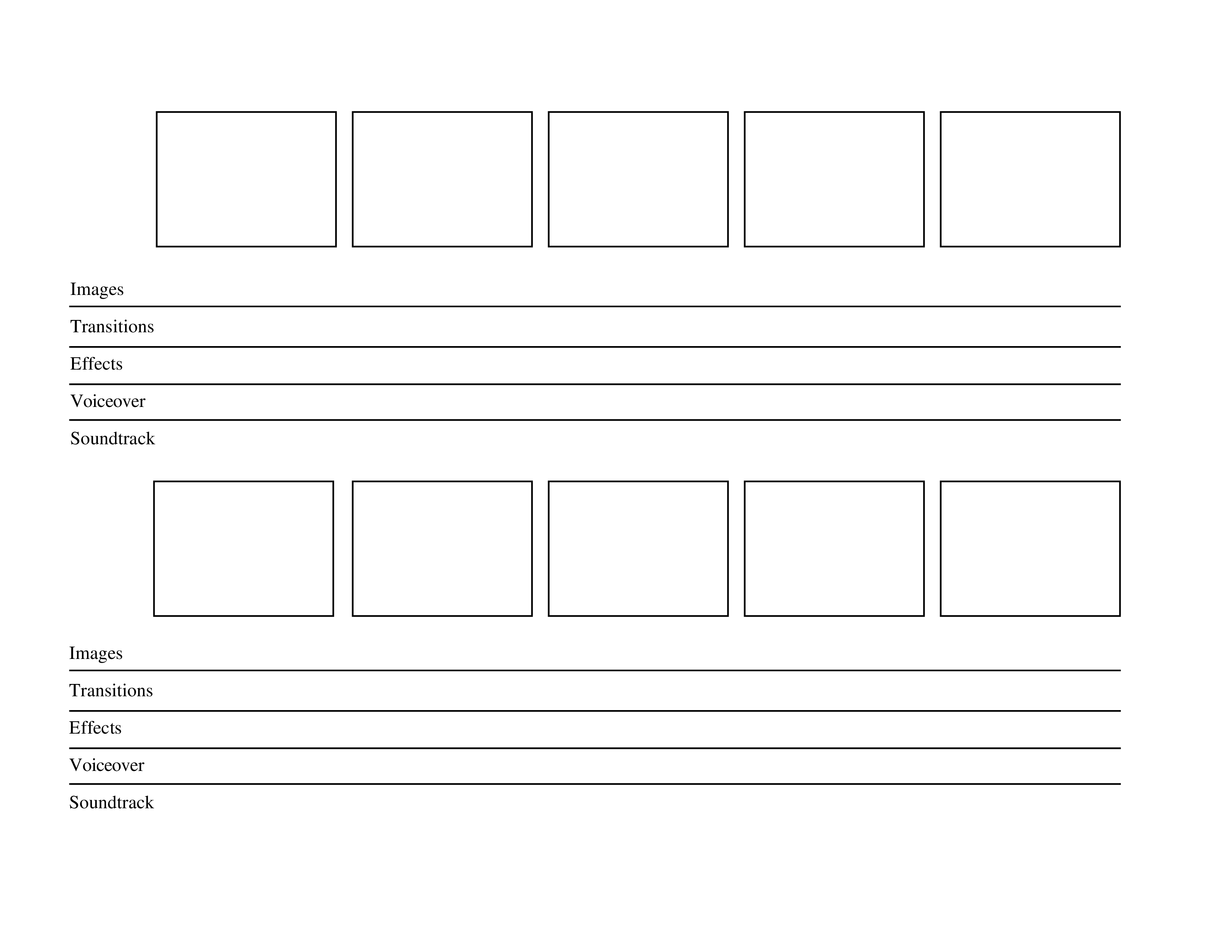 commercial storyboard Hauptschablonenbild