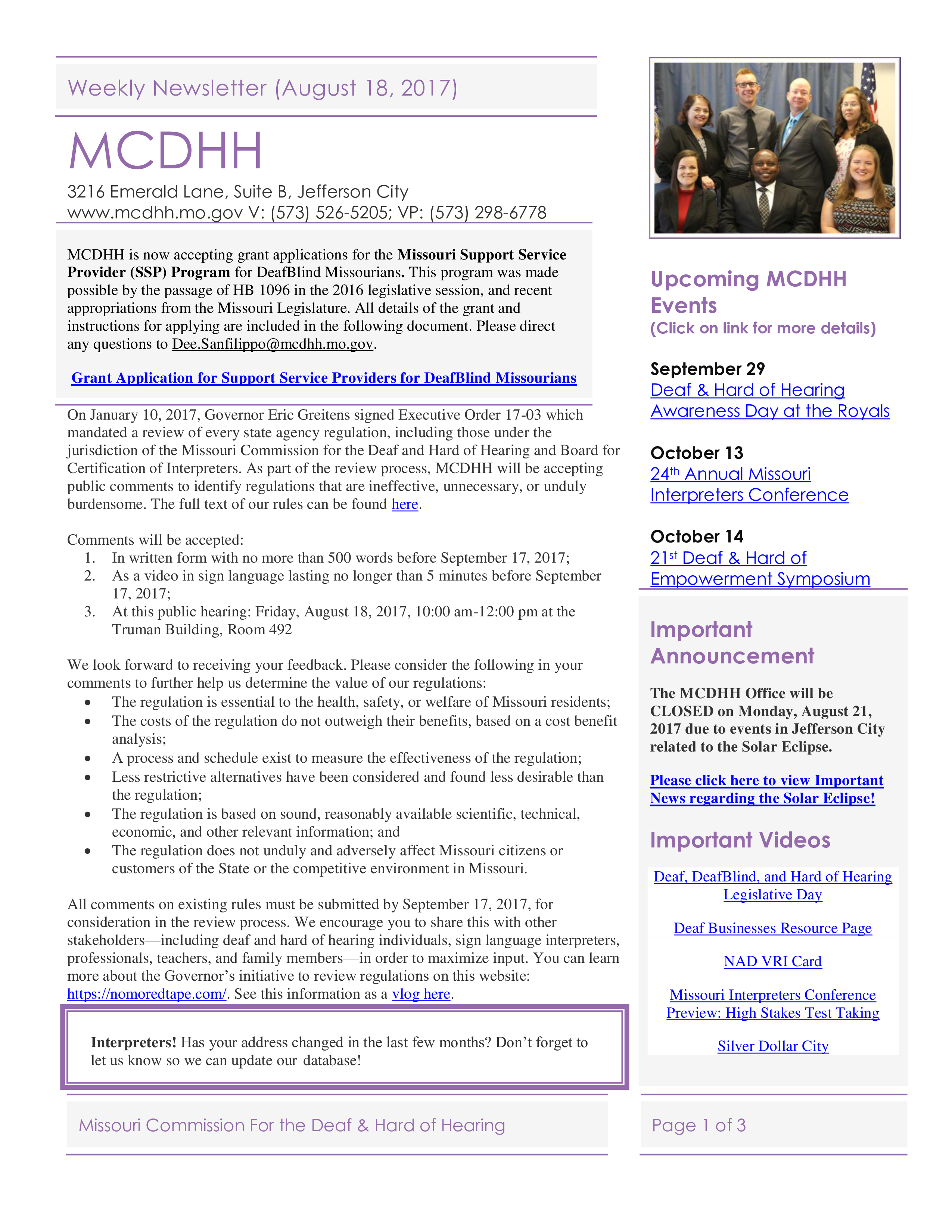 weekly newsletter example modèles