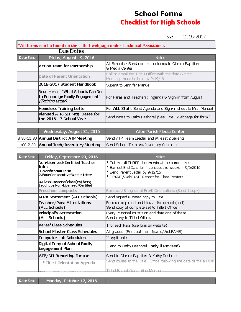 school agenda excel spreadsheet modèles