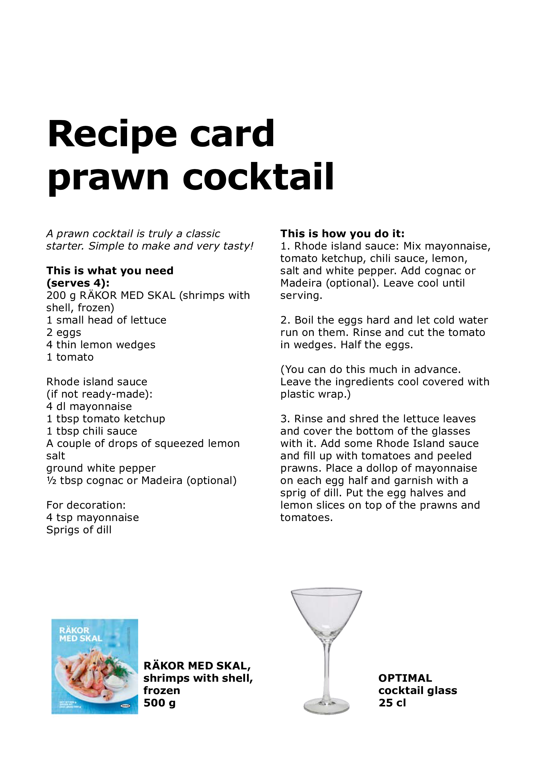 Cocktail Recipe Card template main image
